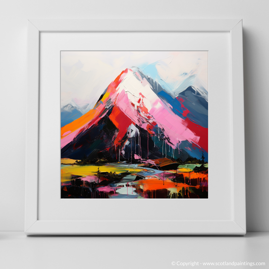 Art Print of Ben Nevis with a white frame