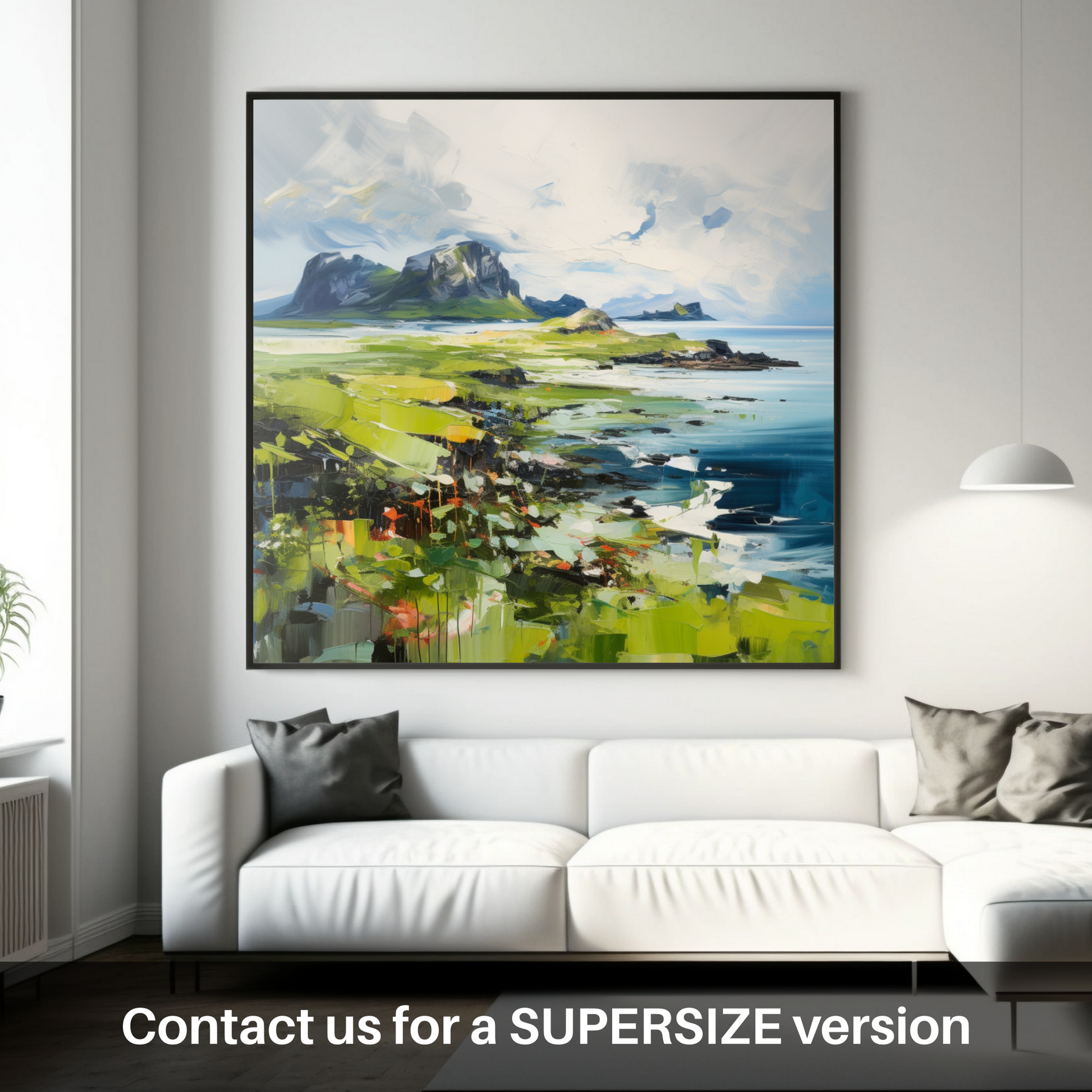 Huge supersize print of Isle of Eigg, Inner Hebrides