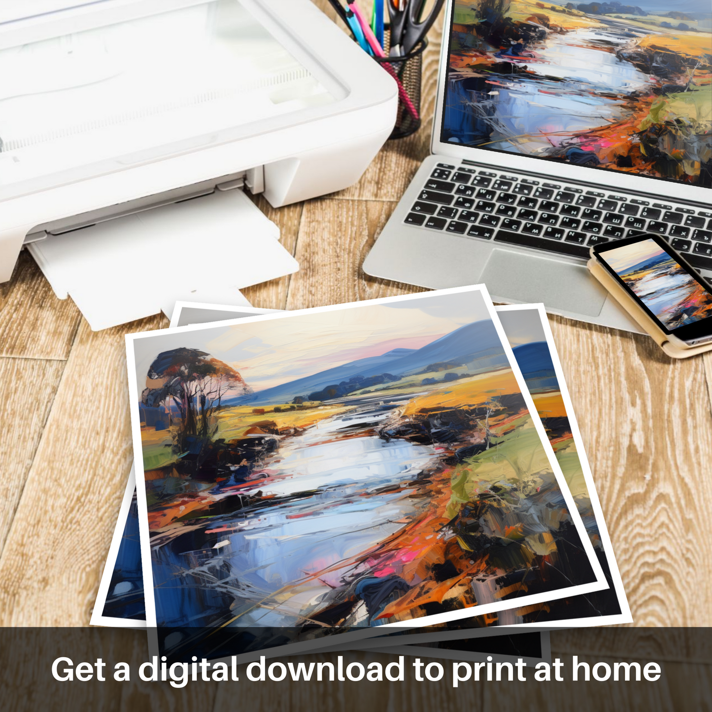 Downloadable and printable picture of River Nith, Dumfries and Galloway