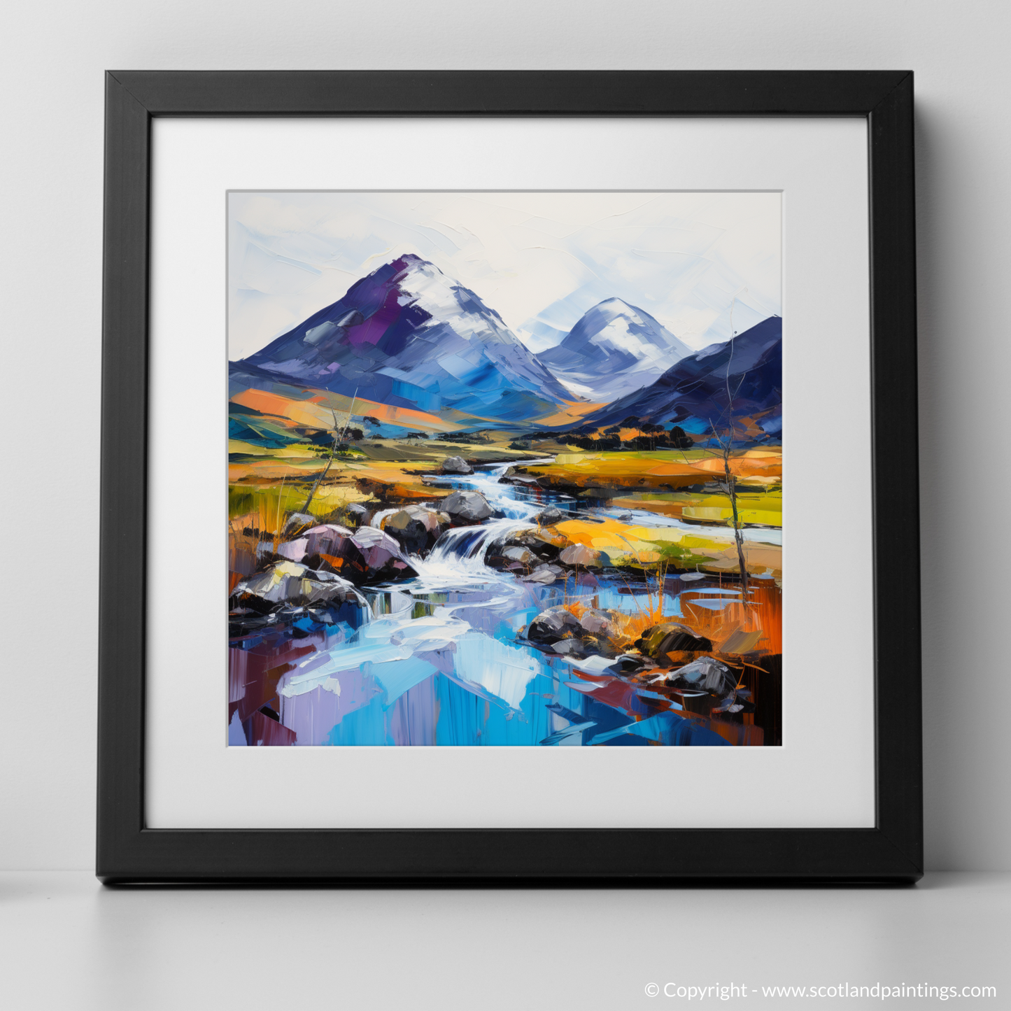 Art Print of Glen Sannox, Isle of Arran with a black frame