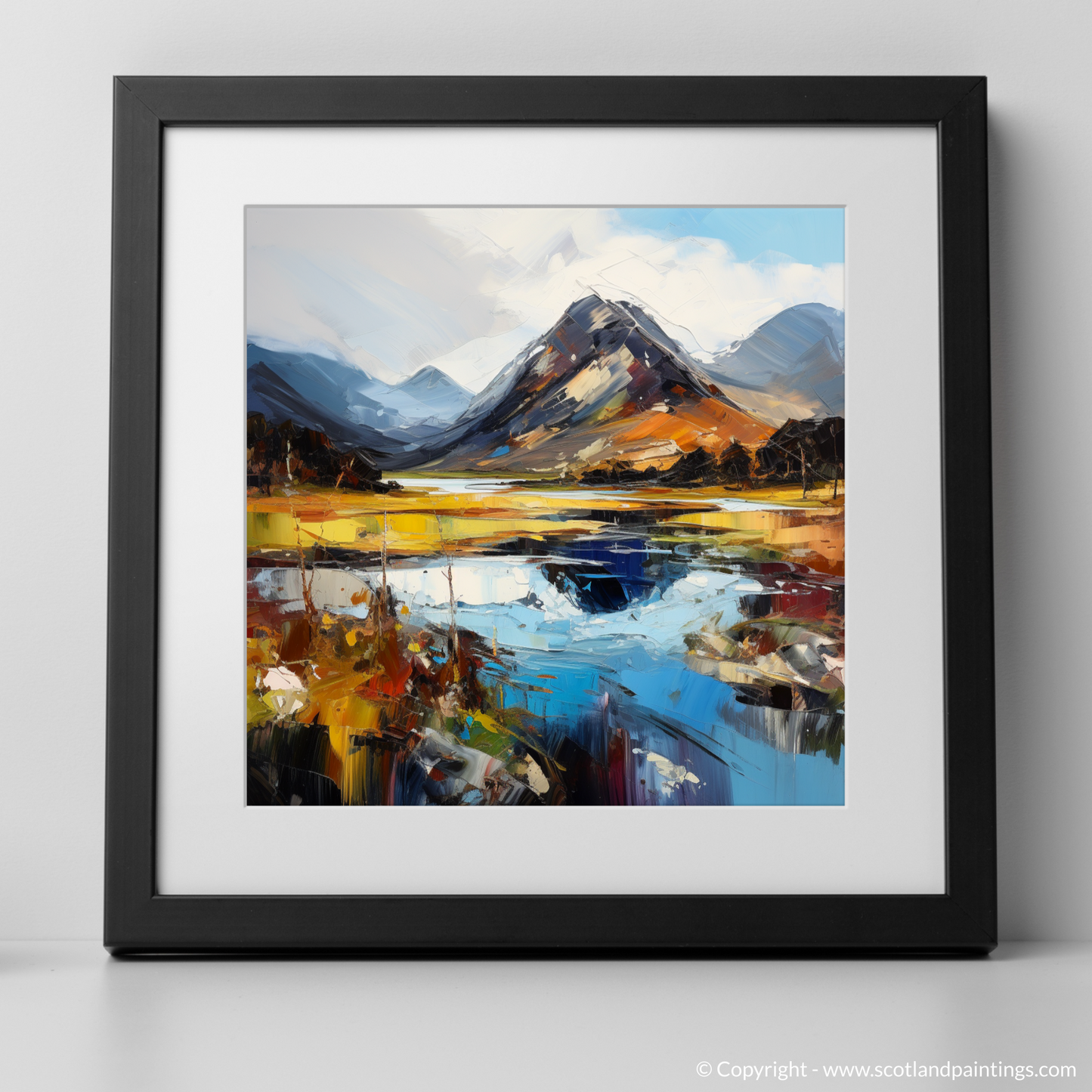 Art Print of Glen Sannox, Isle of Arran with a black frame