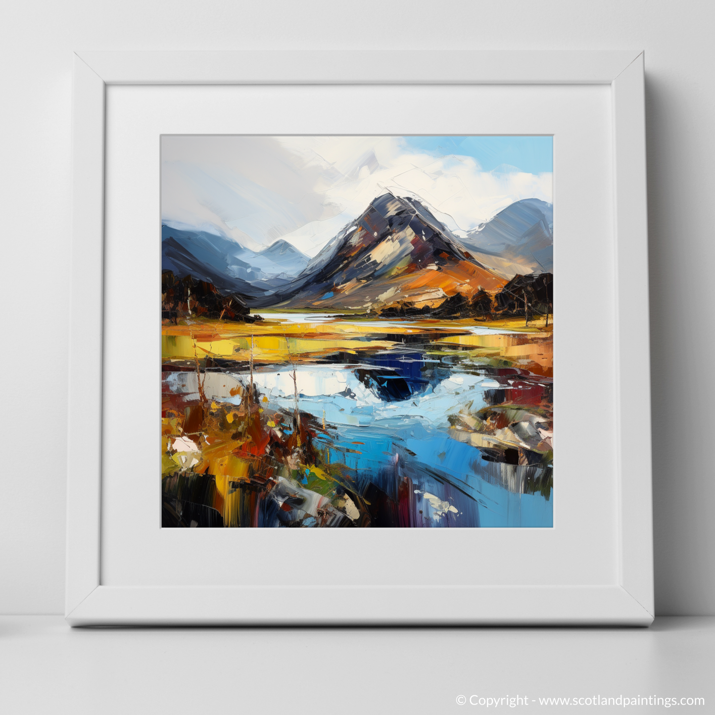 Art Print of Glen Sannox, Isle of Arran with a white frame