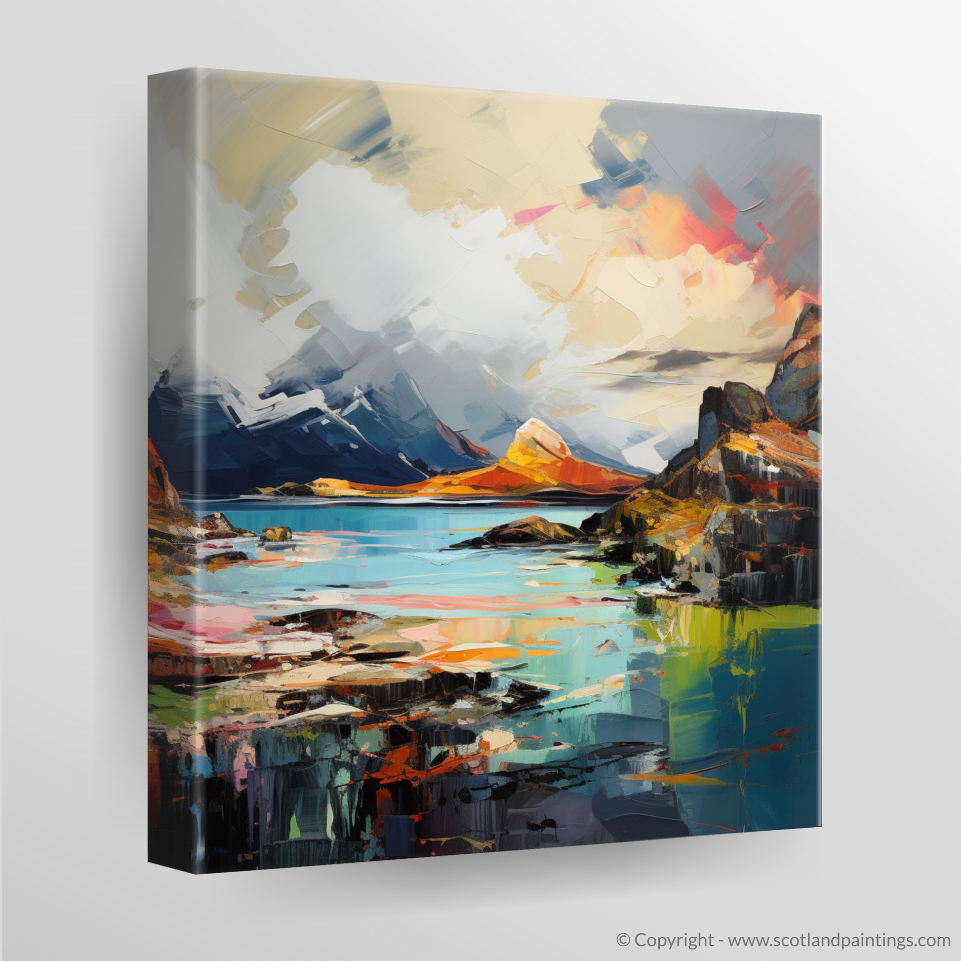 Canvas Print of Isle of Skye's smaller isles, Inner Hebrides