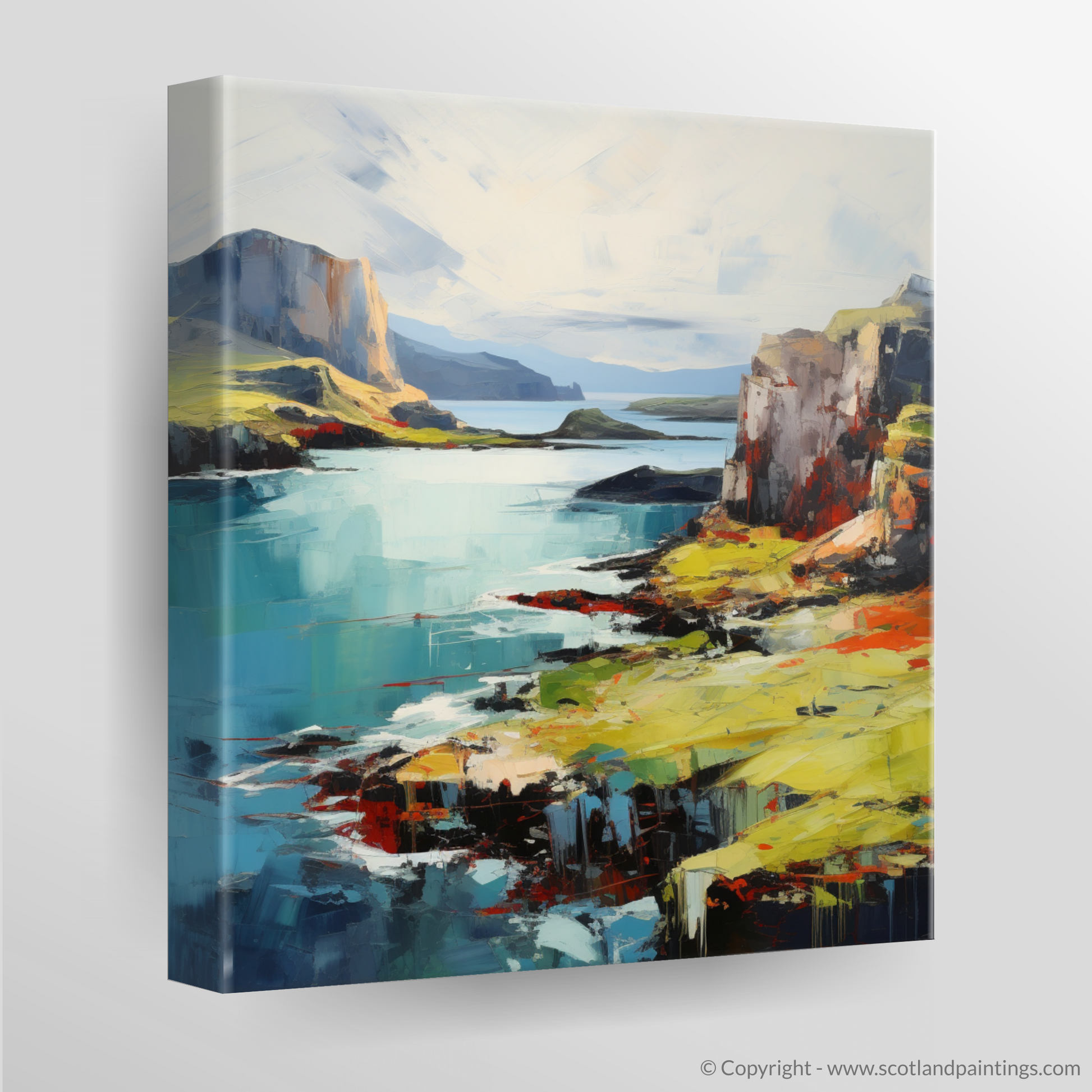 Canvas Print of Isle of Skye's smaller isles, Inner Hebrides