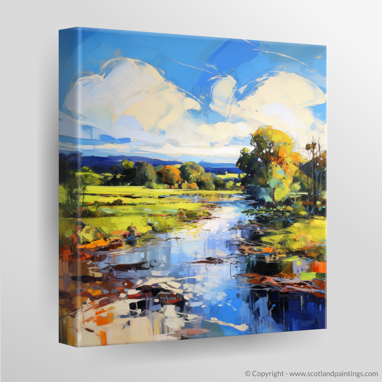 Canvas Print of River Leven, West Dunbartonshire