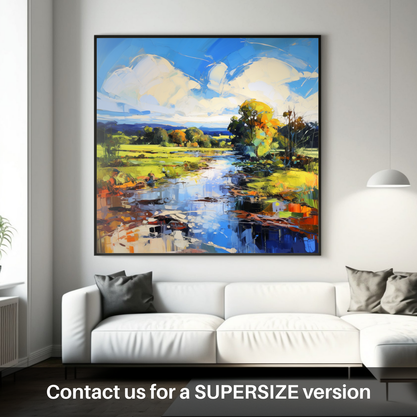 Huge supersize print of River Leven, West Dunbartonshire