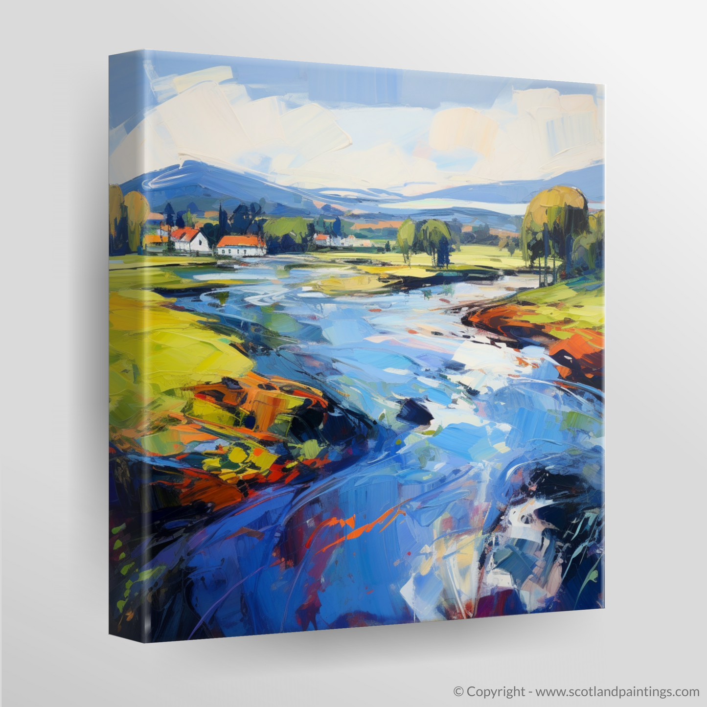 Canvas Print of River Leven, West Dunbartonshire