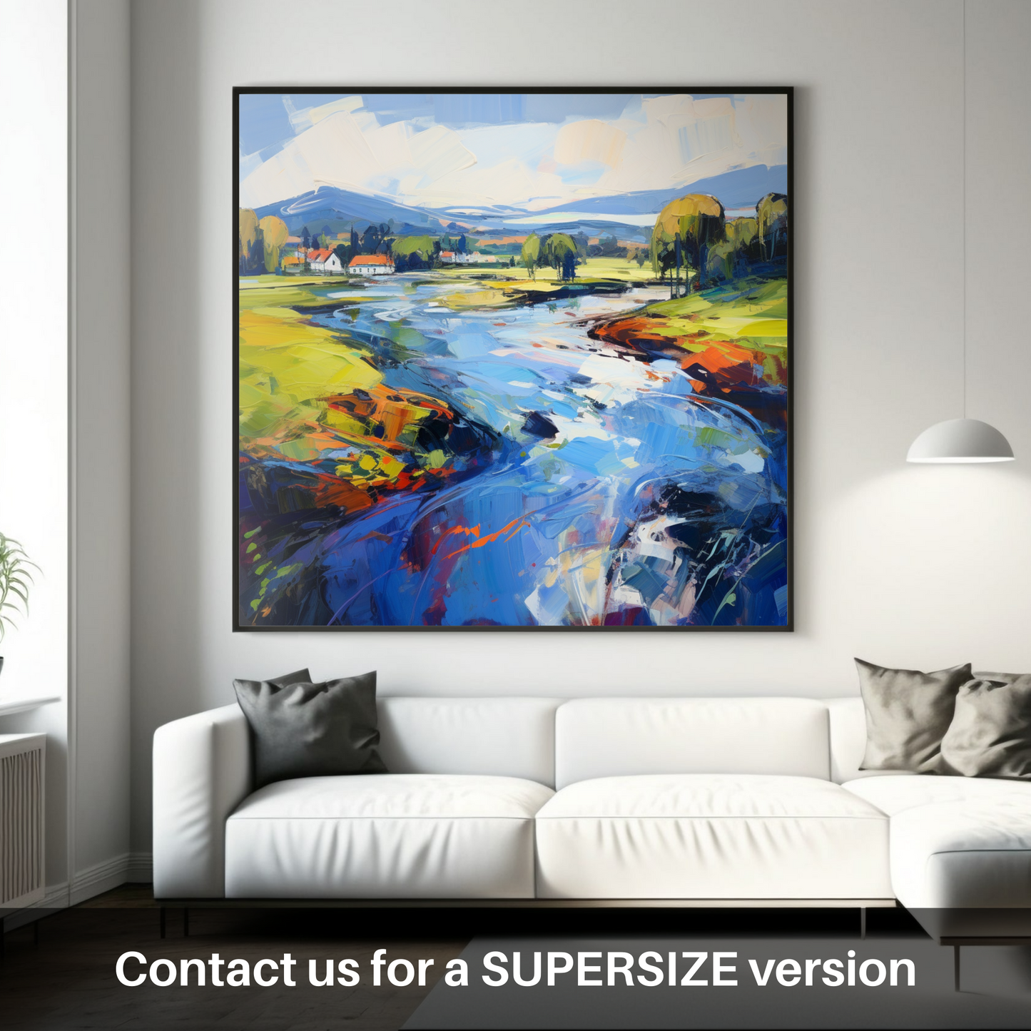 Huge supersize print of River Leven, West Dunbartonshire