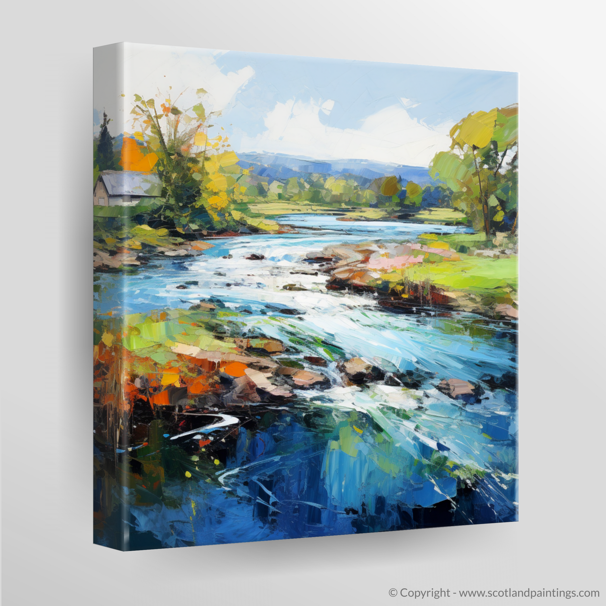 Canvas Print of River Leven, West Dunbartonshire