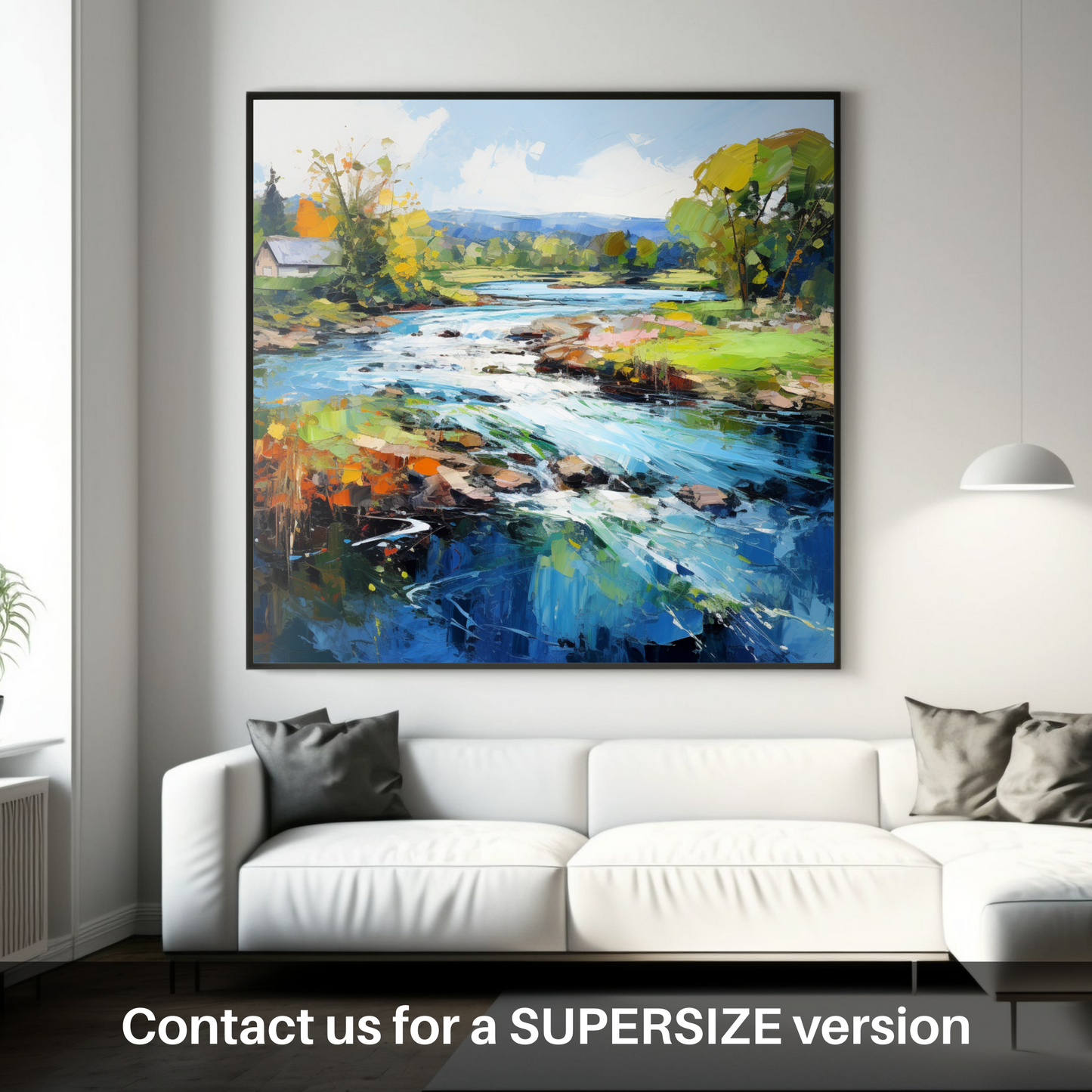 Huge supersize print of River Leven, West Dunbartonshire