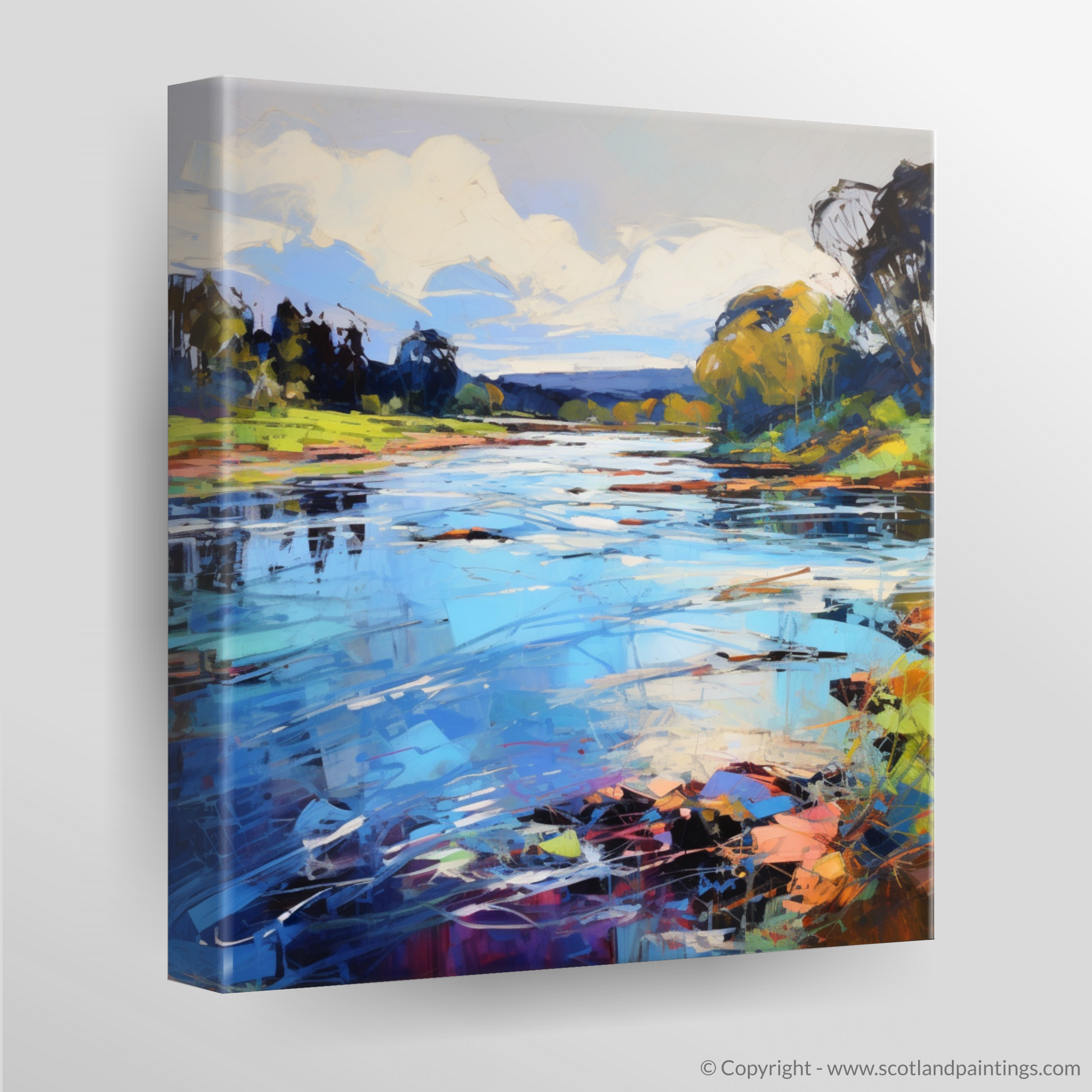 Canvas Print of River Leven, West Dunbartonshire