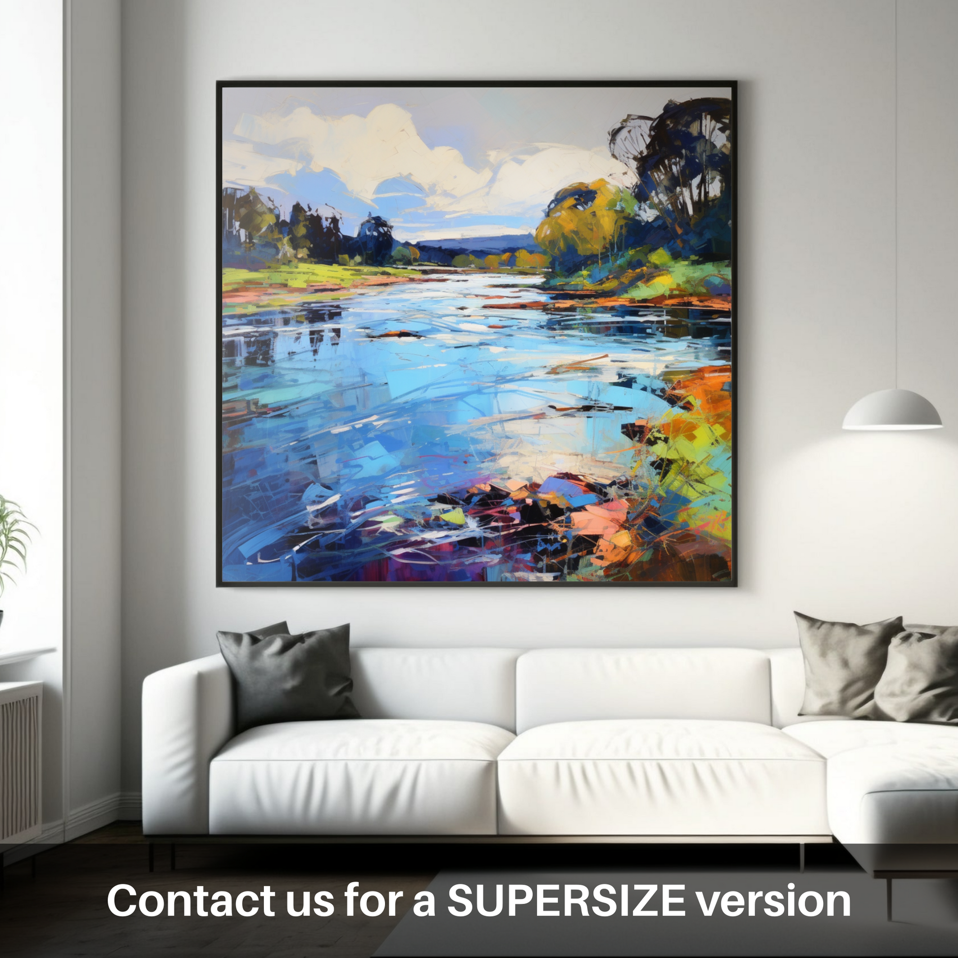 Huge supersize print of River Leven, West Dunbartonshire