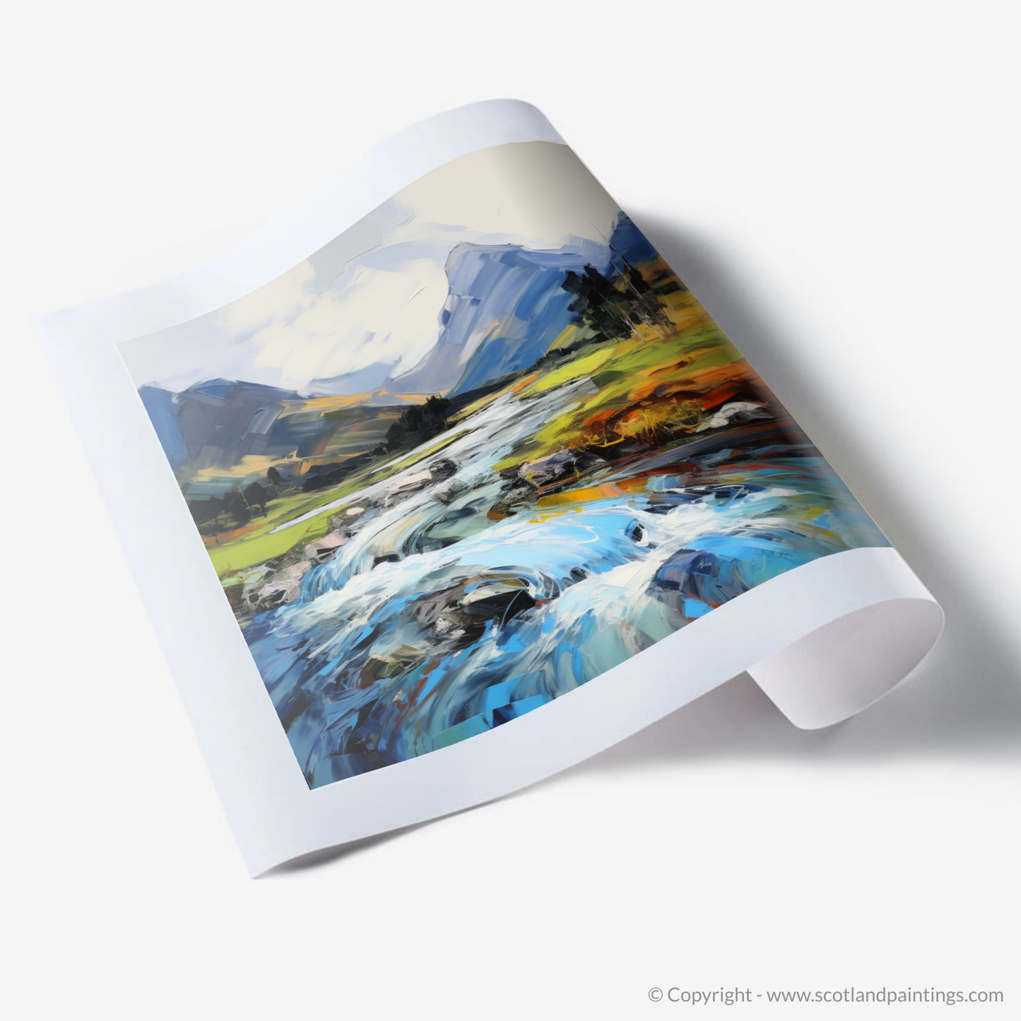 Art Print of River Coe, Glencoe, Highlands