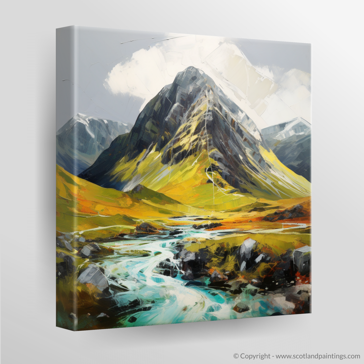 Canvas Print of Stob Coire Raineach (Buachaille Etive Beag)