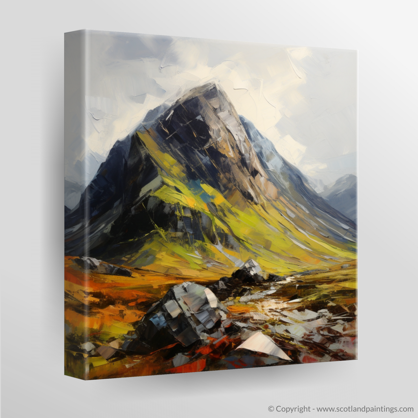 Canvas Print of Stob Coire Raineach (Buachaille Etive Beag)