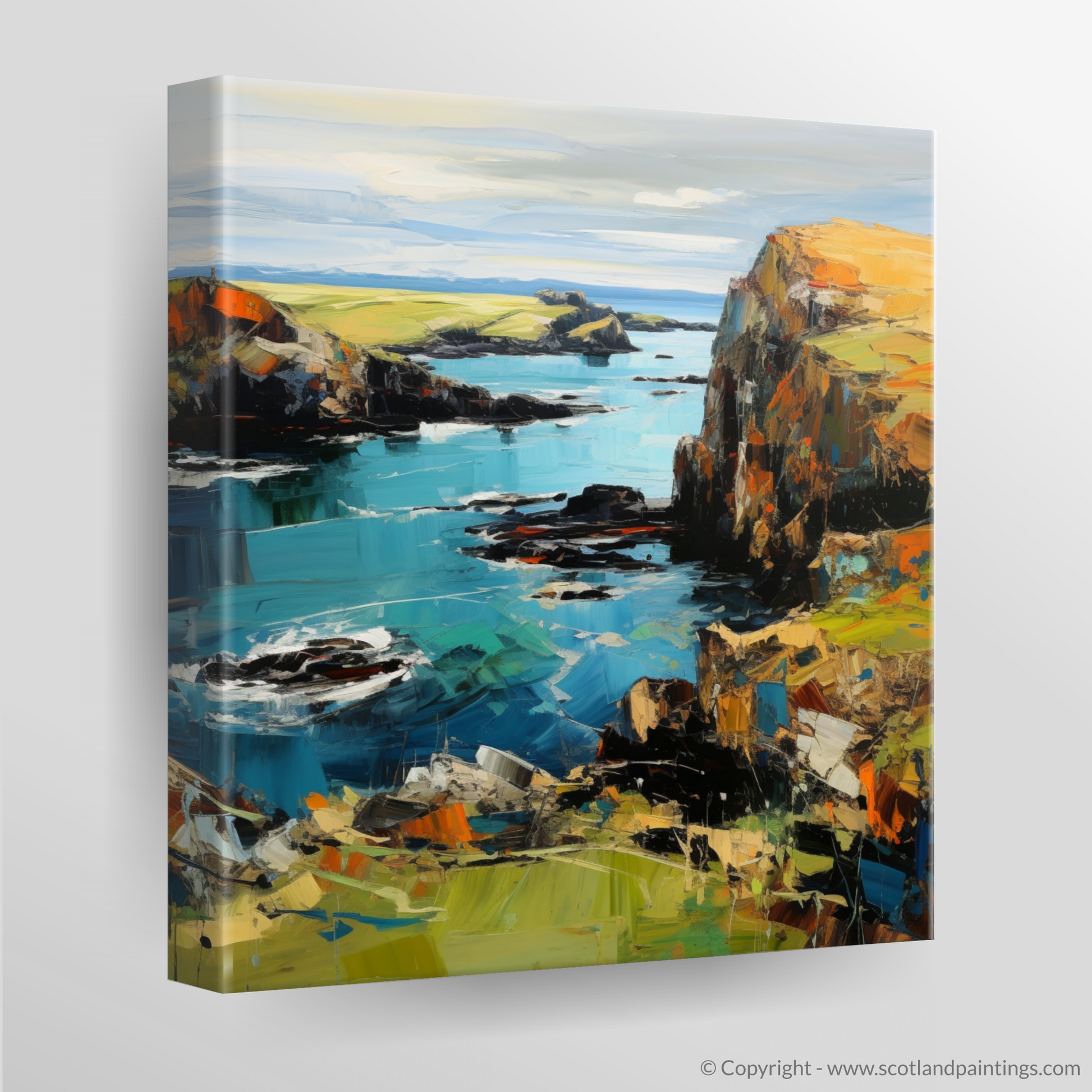 Canvas Print of Shetland, North of mainland Scotland