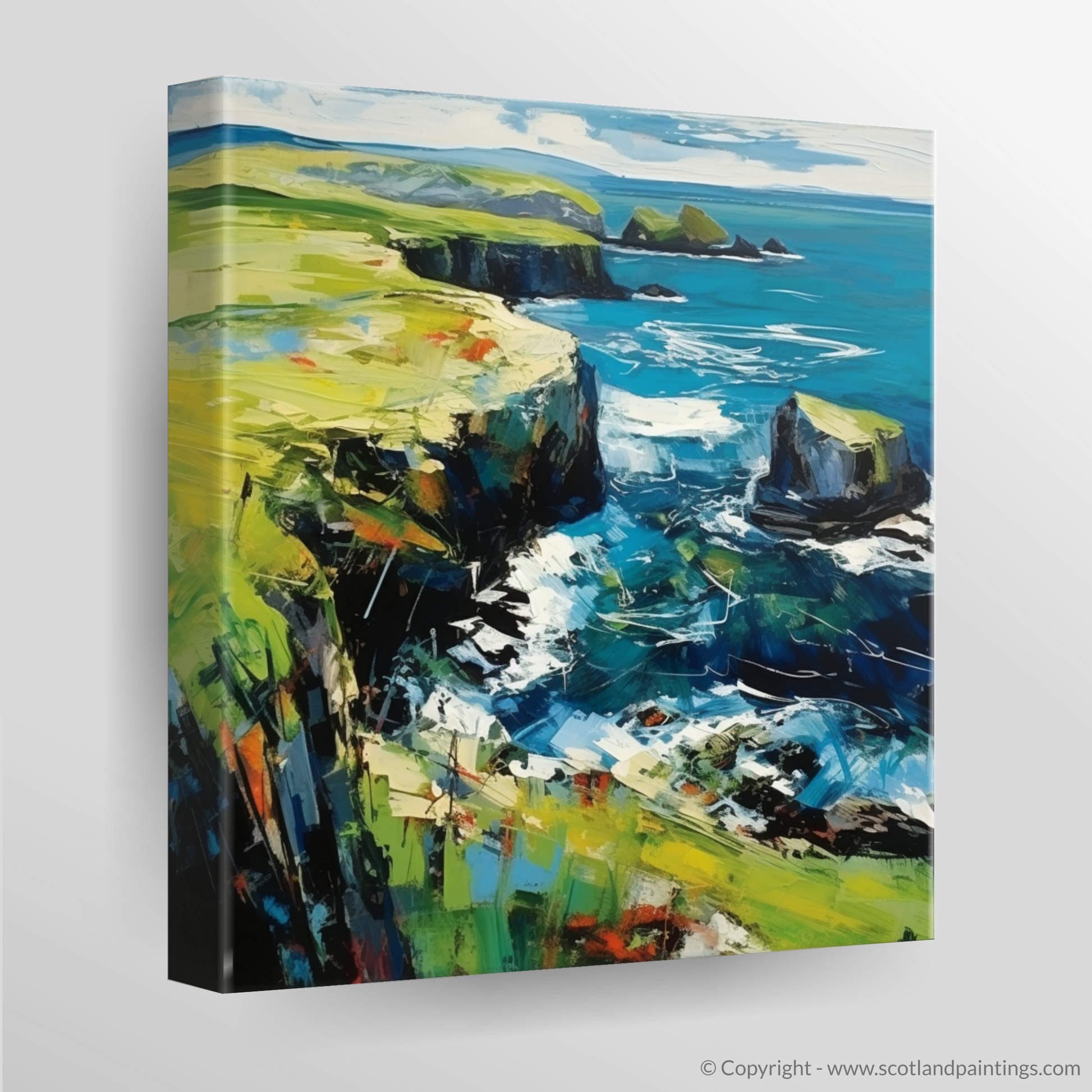 Canvas Print of Shetland, North of mainland Scotland