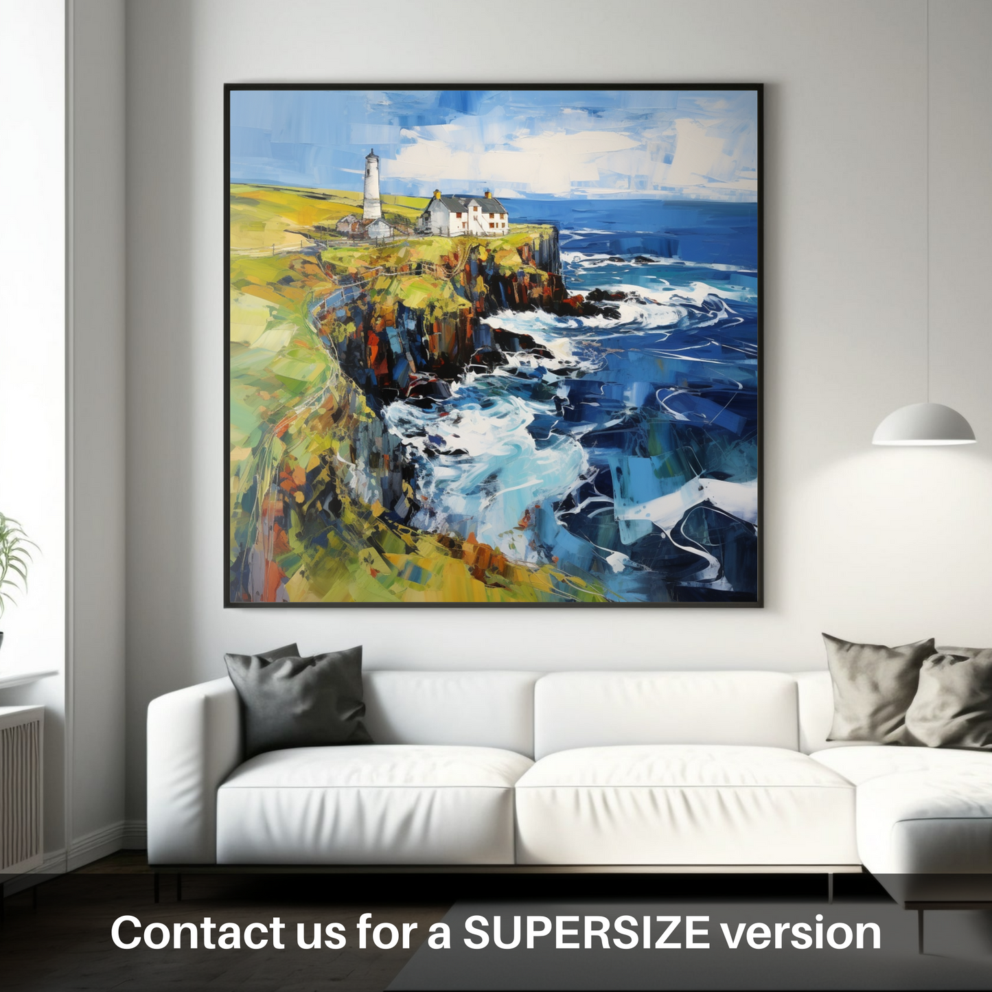 Huge supersize print of Shetland, North of mainland Scotland