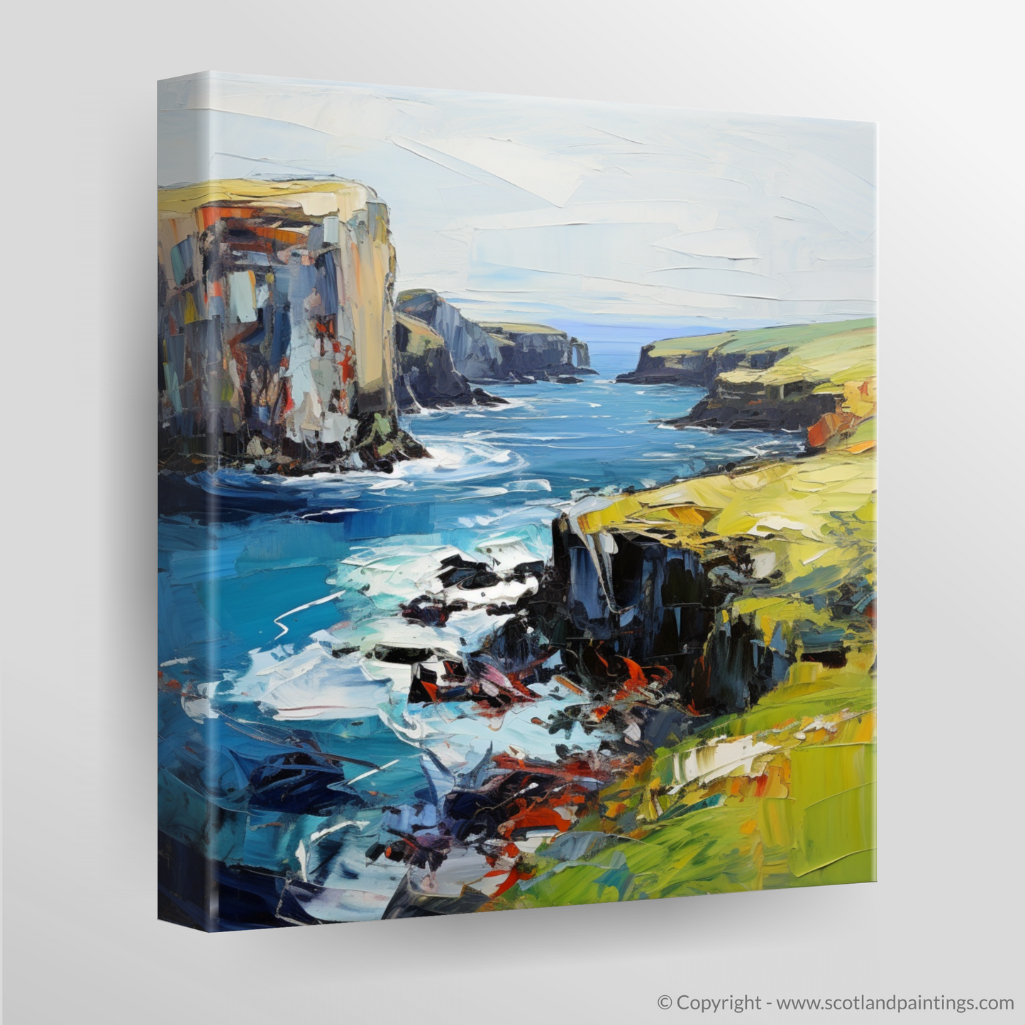 Canvas Print of Shetland, North of mainland Scotland