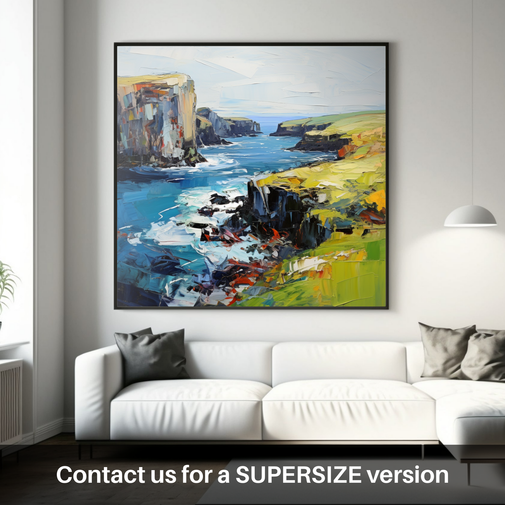 Huge supersize print of Shetland, North of mainland Scotland