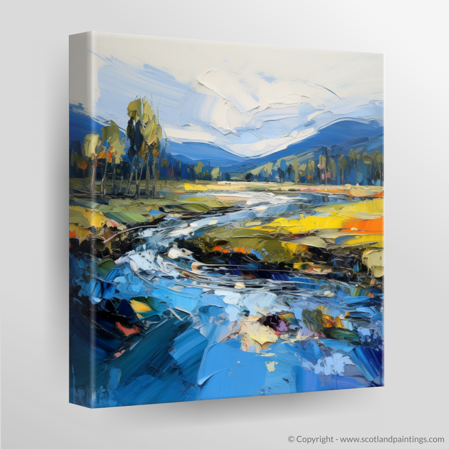 Canvas Print of River Spey, Highlands