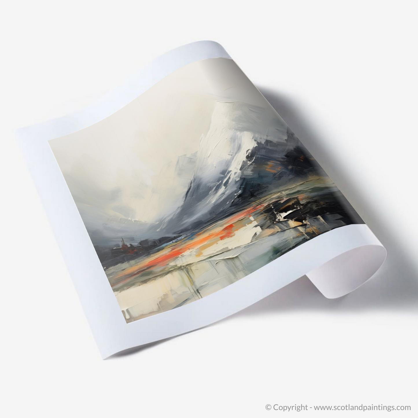 Art Print of Rolling fog in Glencoe