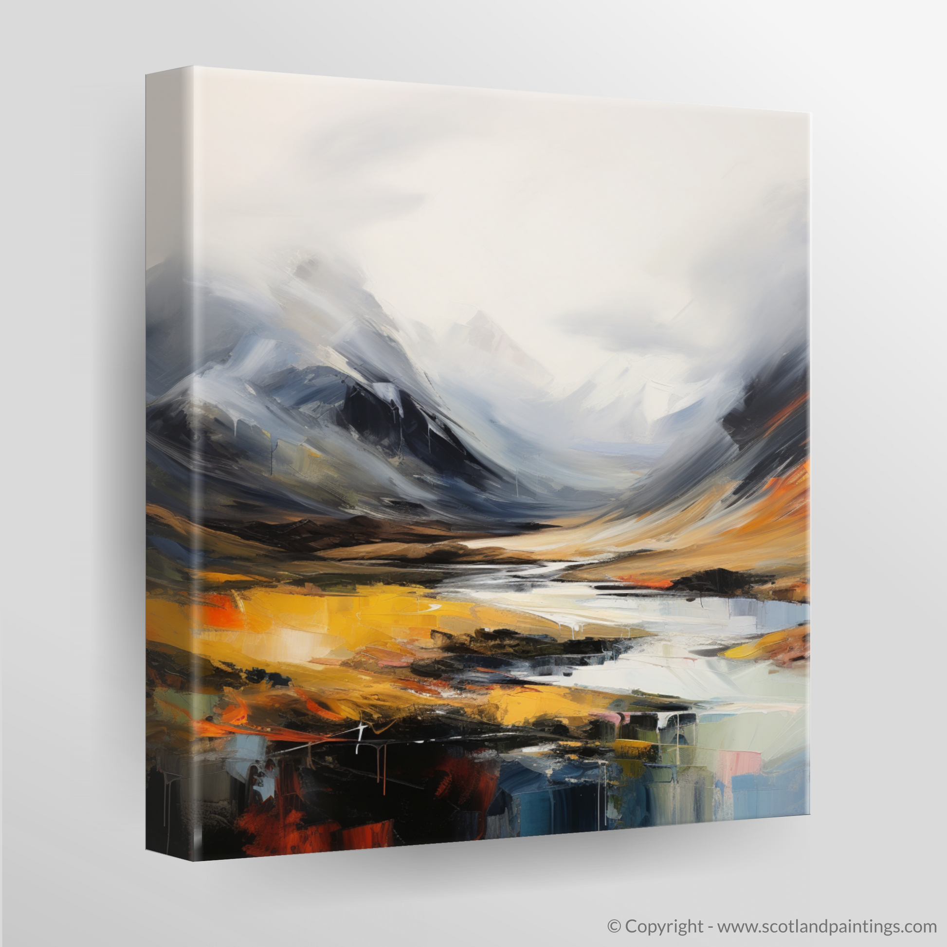 Canvas Print of Rolling fog in Glencoe