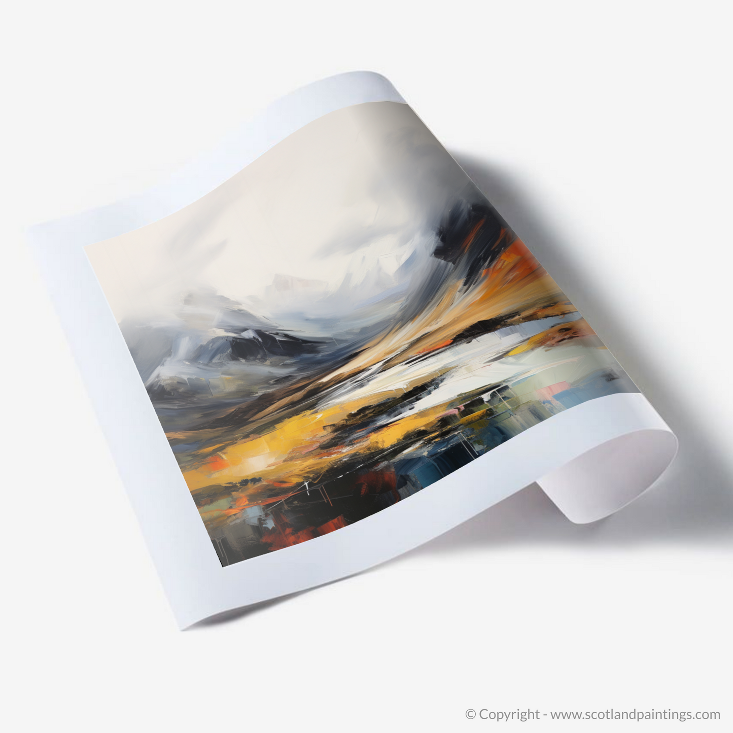 Art Print of Rolling fog in Glencoe