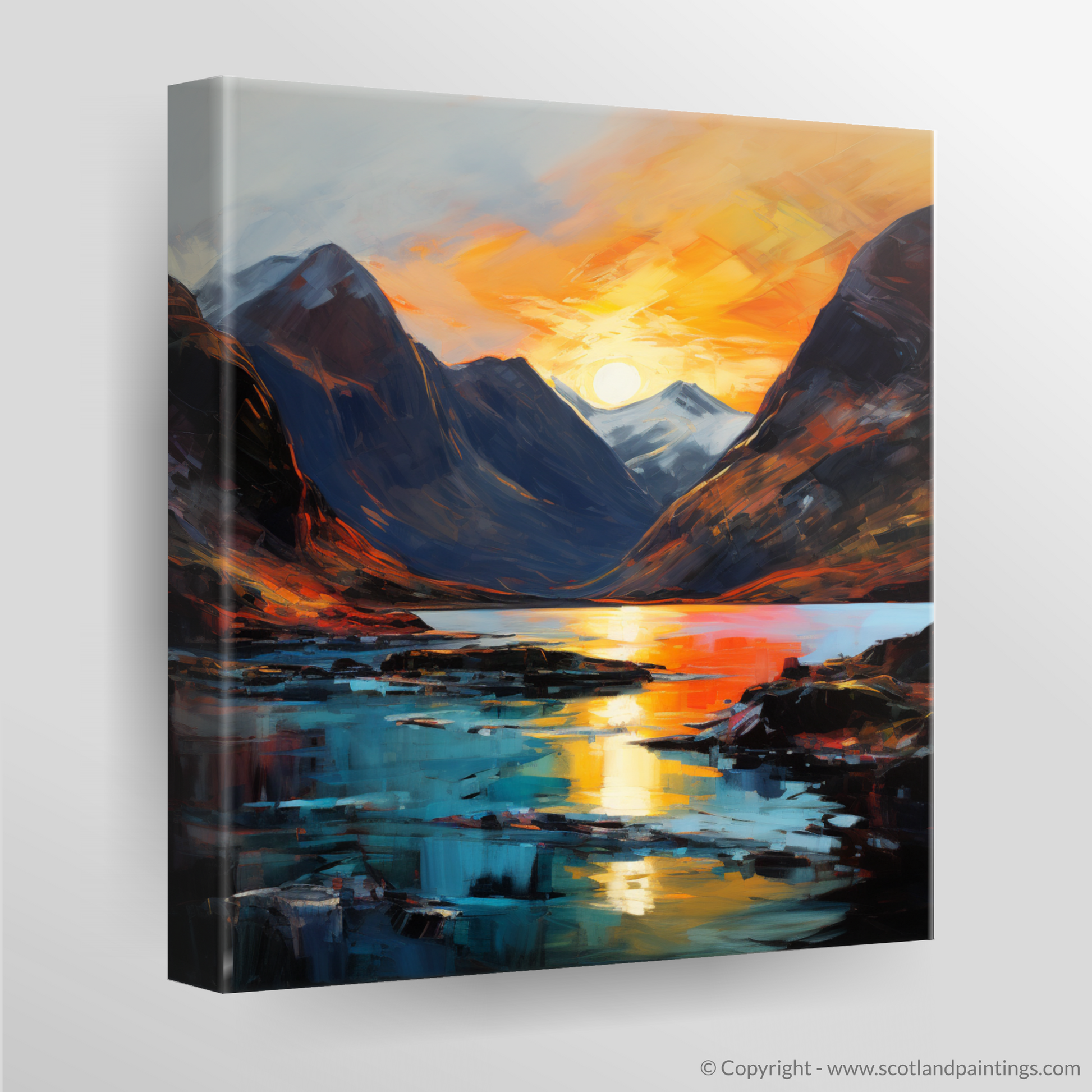 Canvas Print of Loch Coruisk at sunset