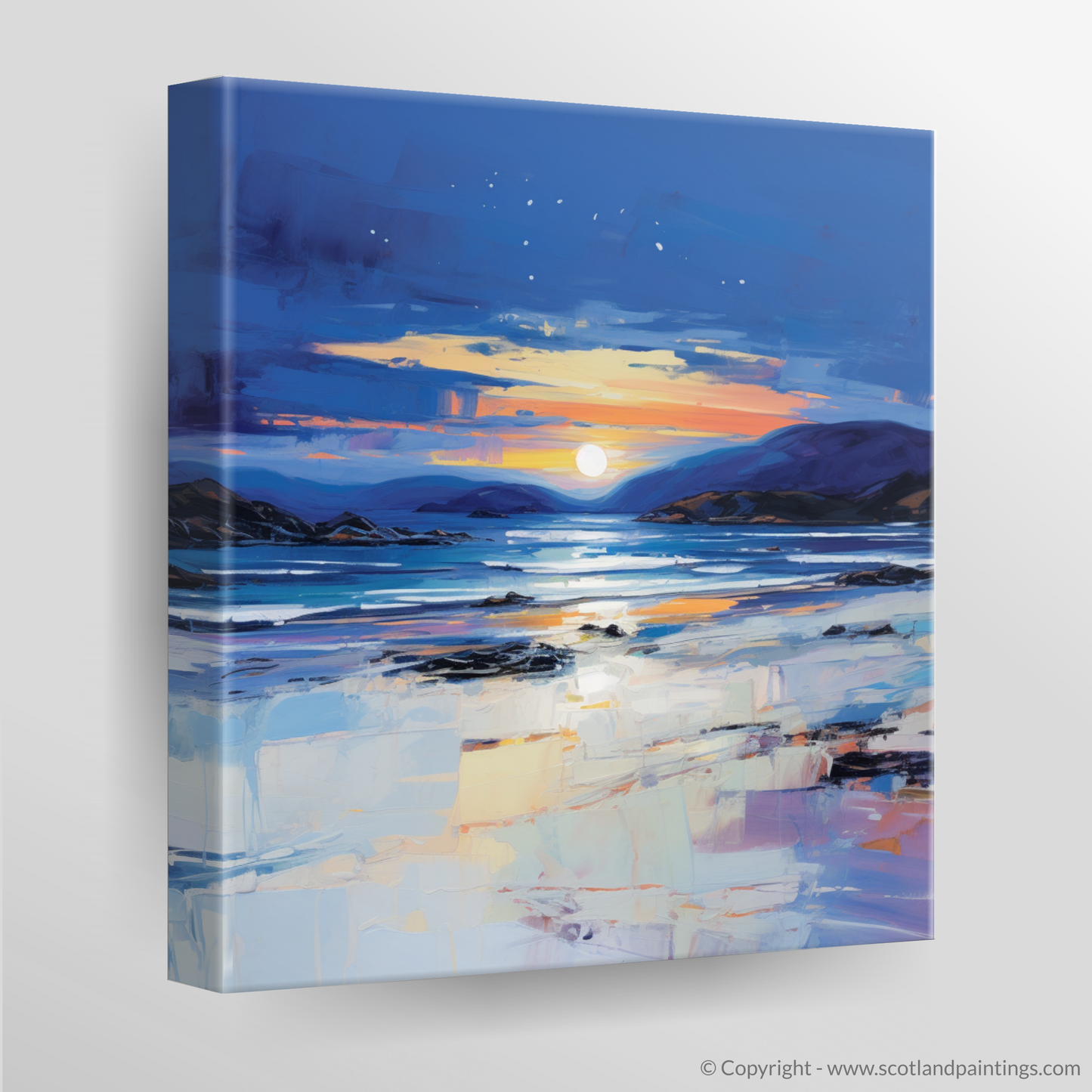 Canvas Print of Traigh Mhor at dusk