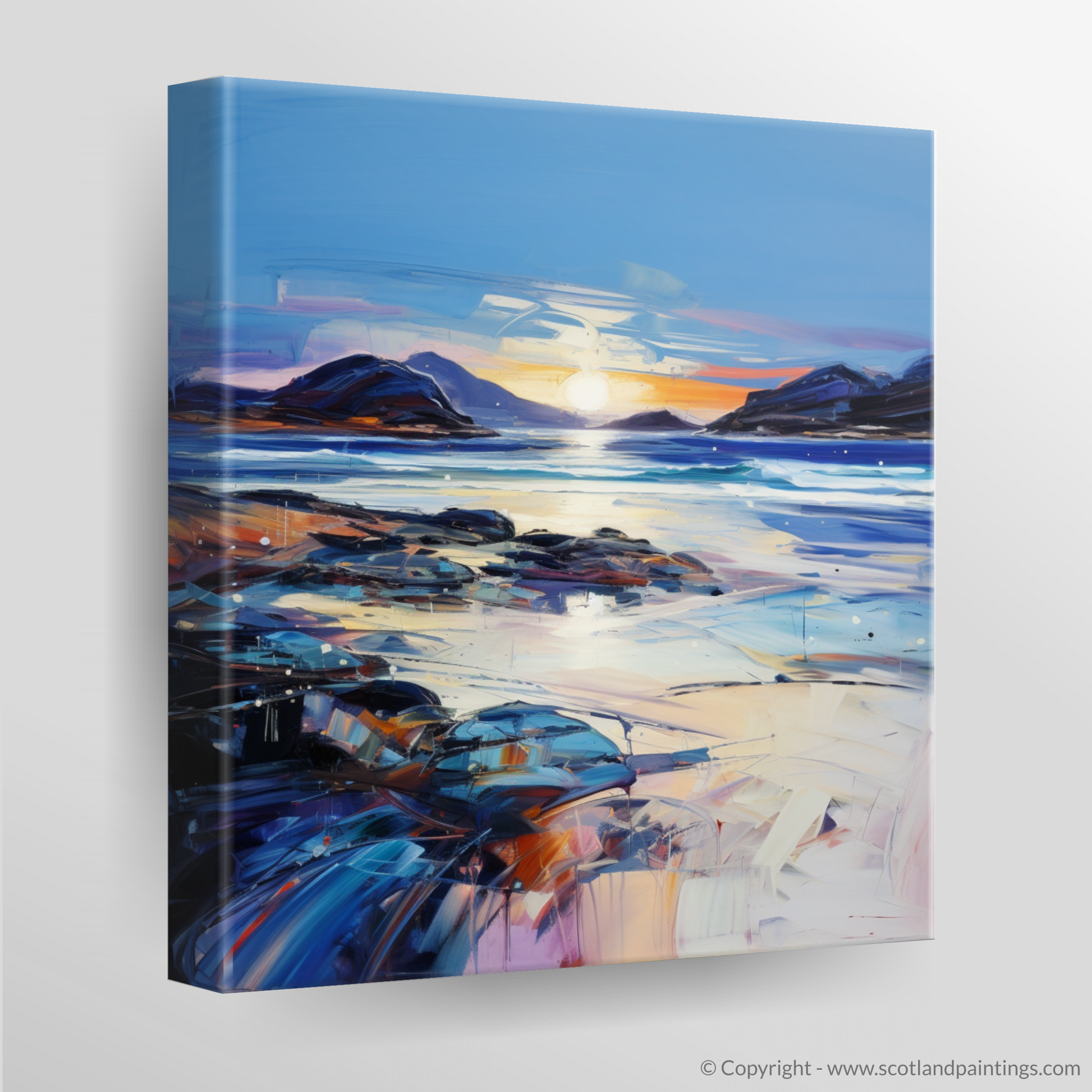 Canvas Print of Traigh Mhor at dusk