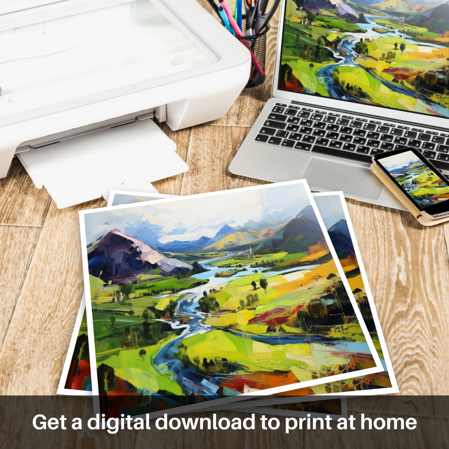 Downloadable and printable picture of Glen Garry, Highlands