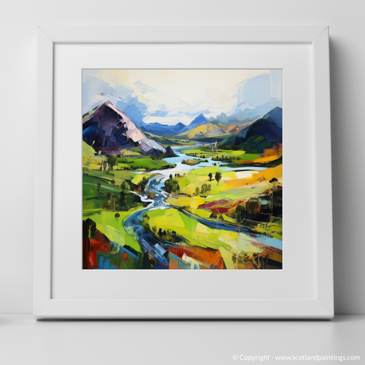Art Print of Glen Garry, Highlands with a white frame