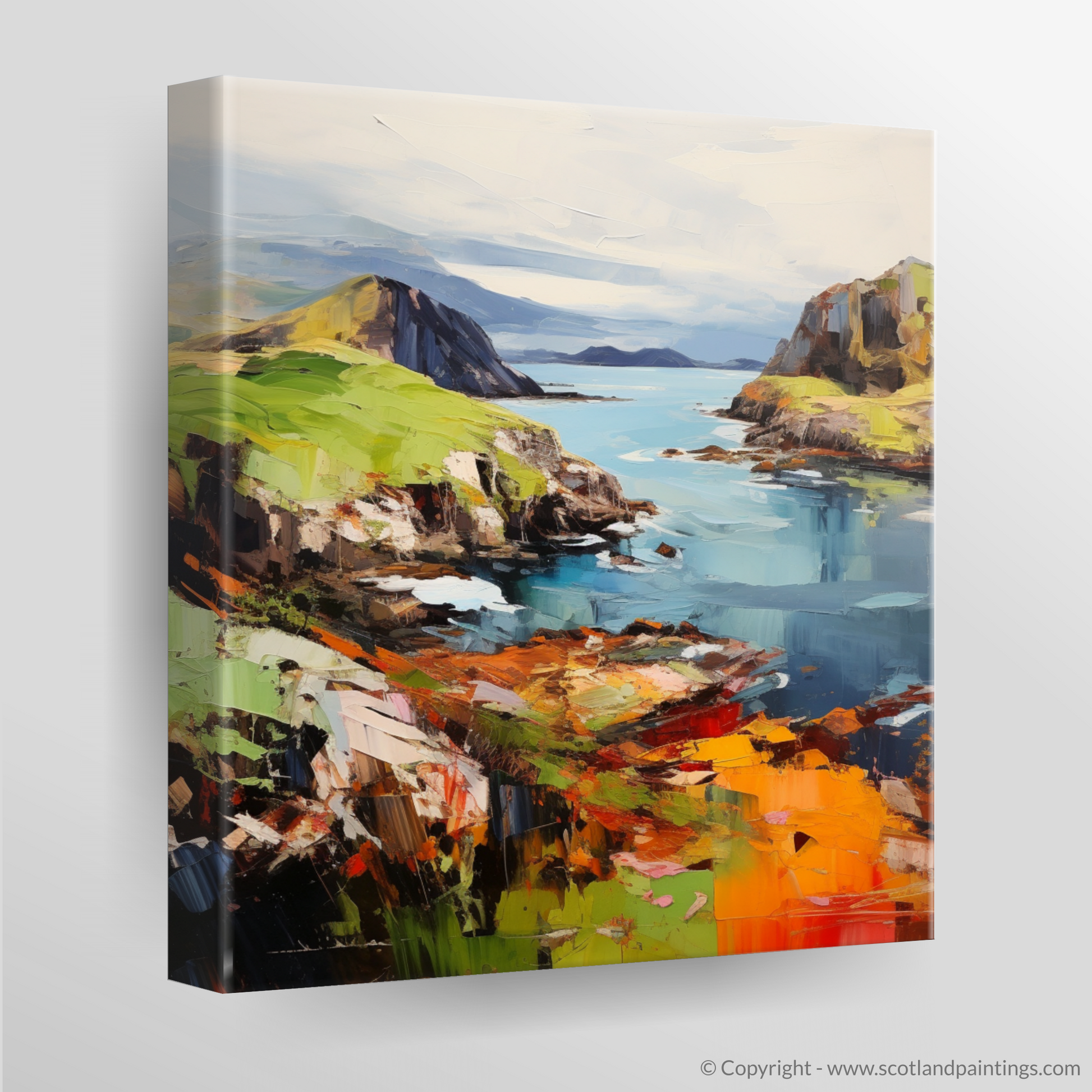 Canvas Print of Easdale Sound, Easdale, Argyll and Bute