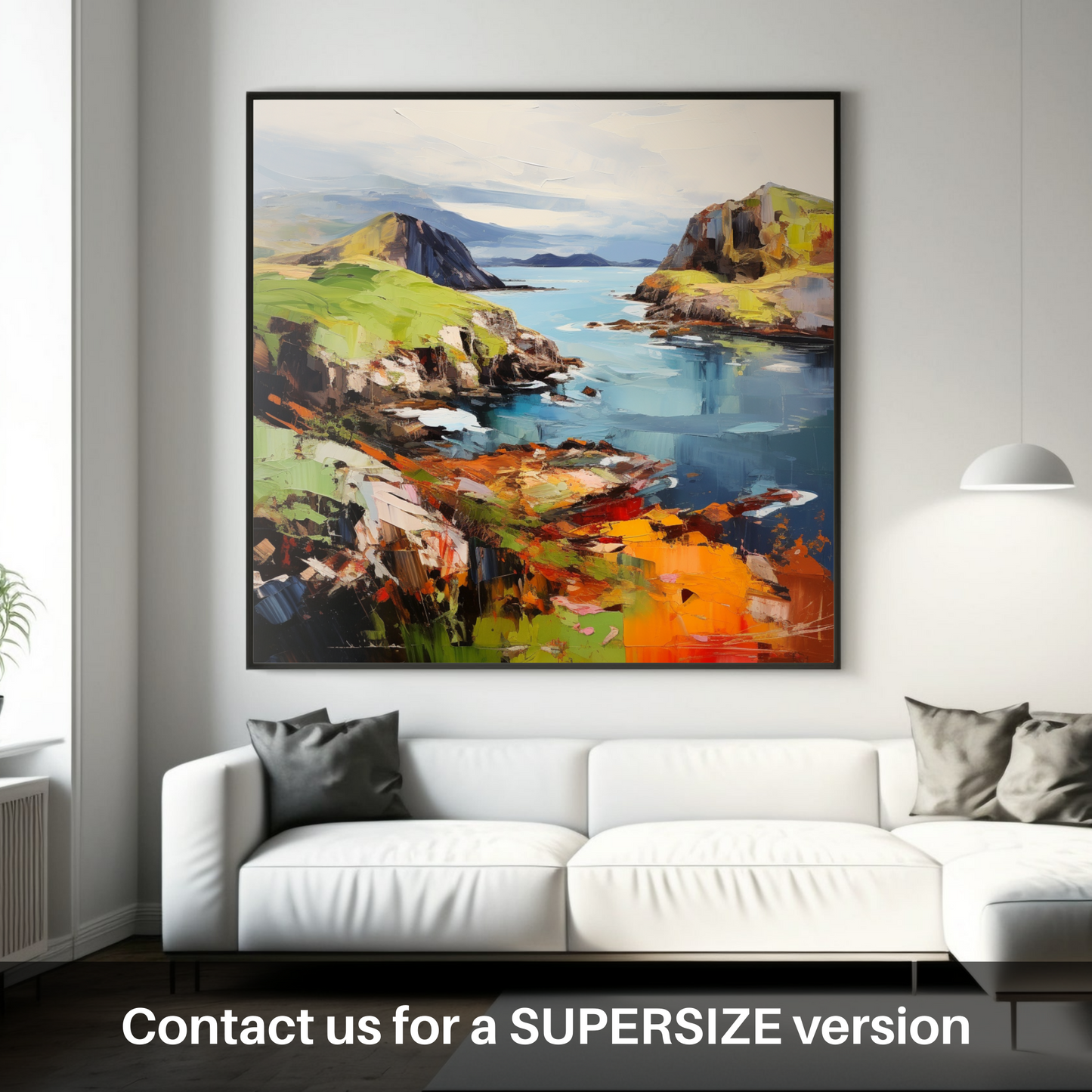 Huge supersize print of Easdale Sound, Easdale, Argyll and Bute