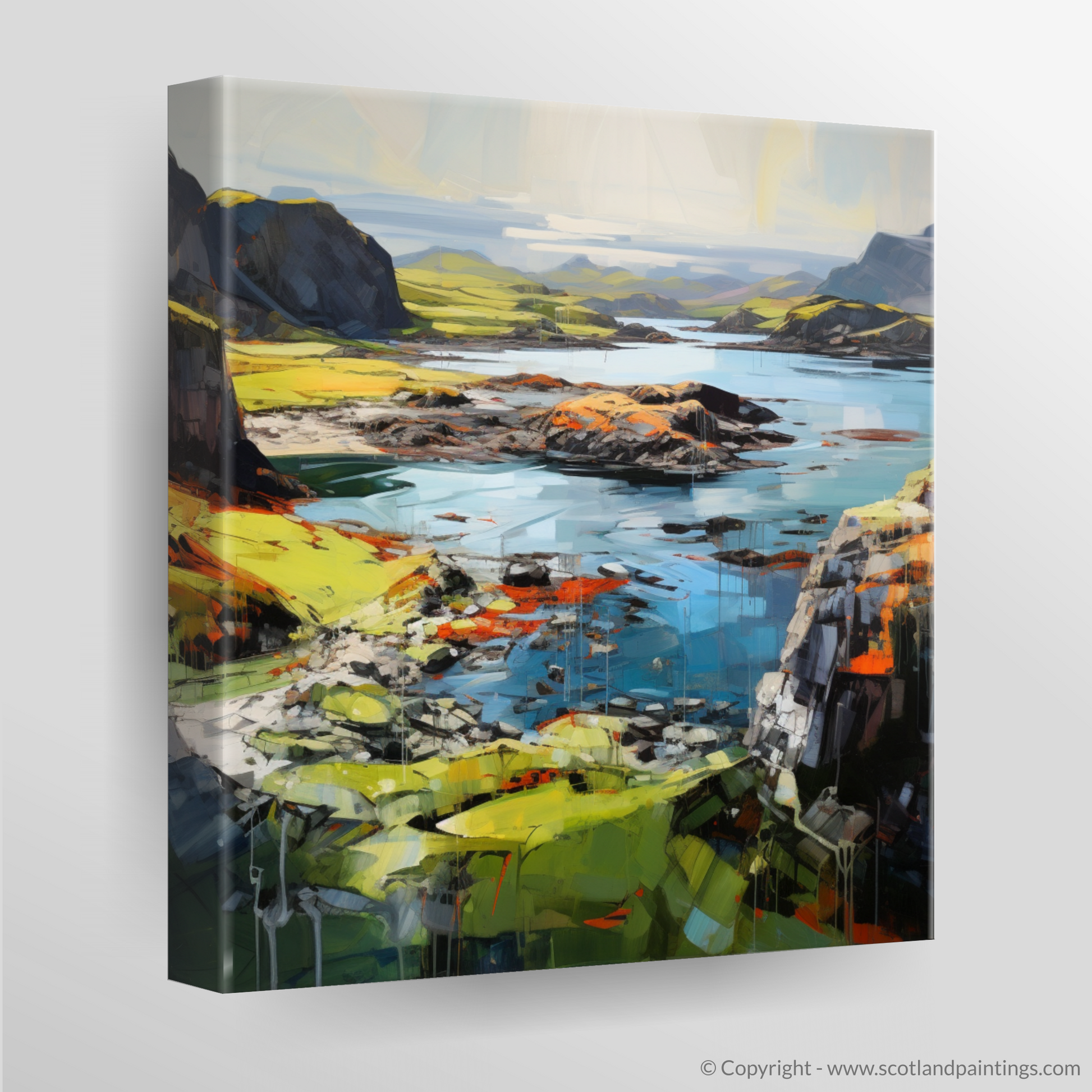 Canvas Print of Easdale Sound, Easdale, Argyll and Bute