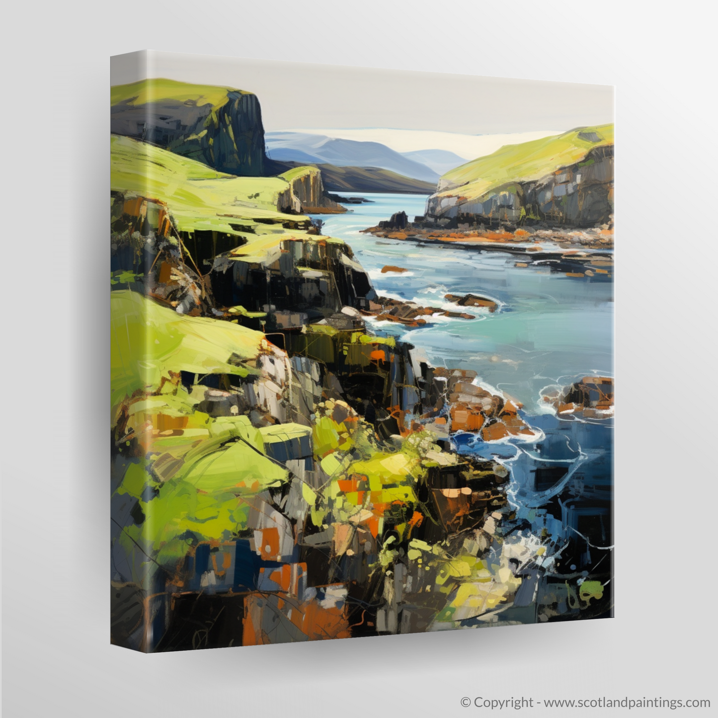 Canvas Print of Easdale Sound, Easdale, Argyll and Bute
