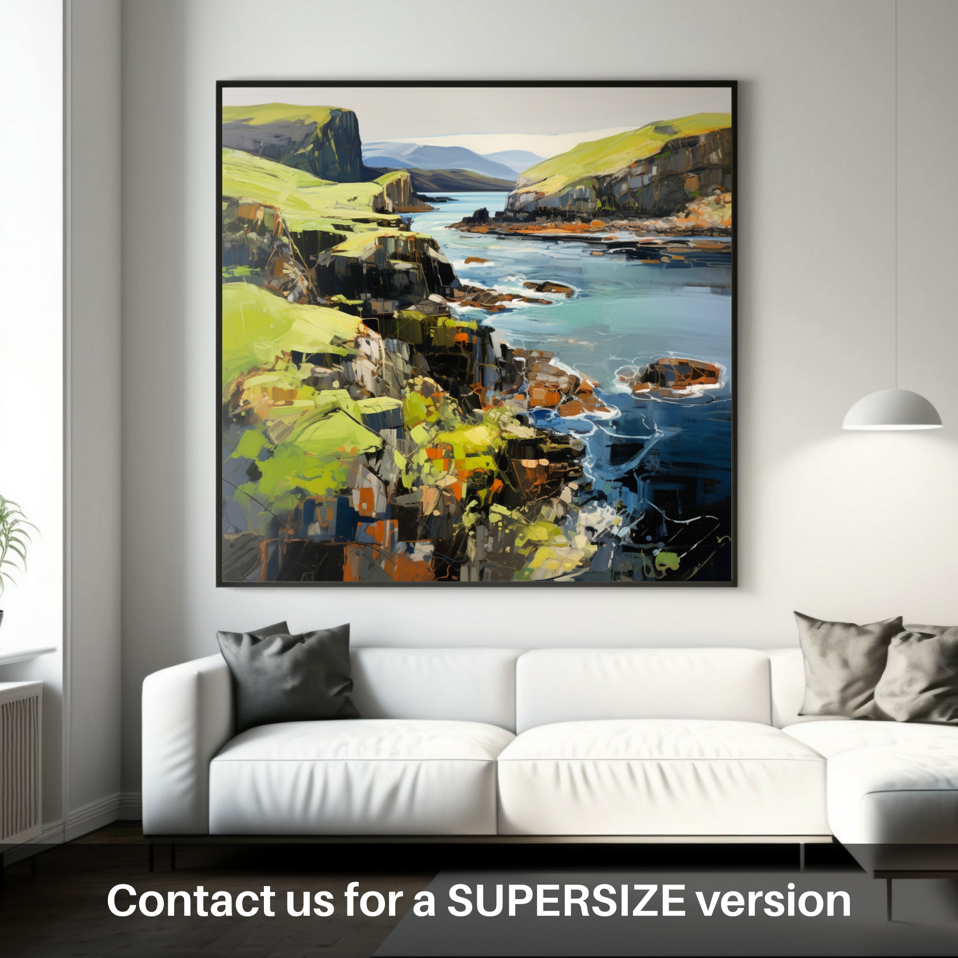 Huge supersize print of Easdale Sound, Easdale, Argyll and Bute