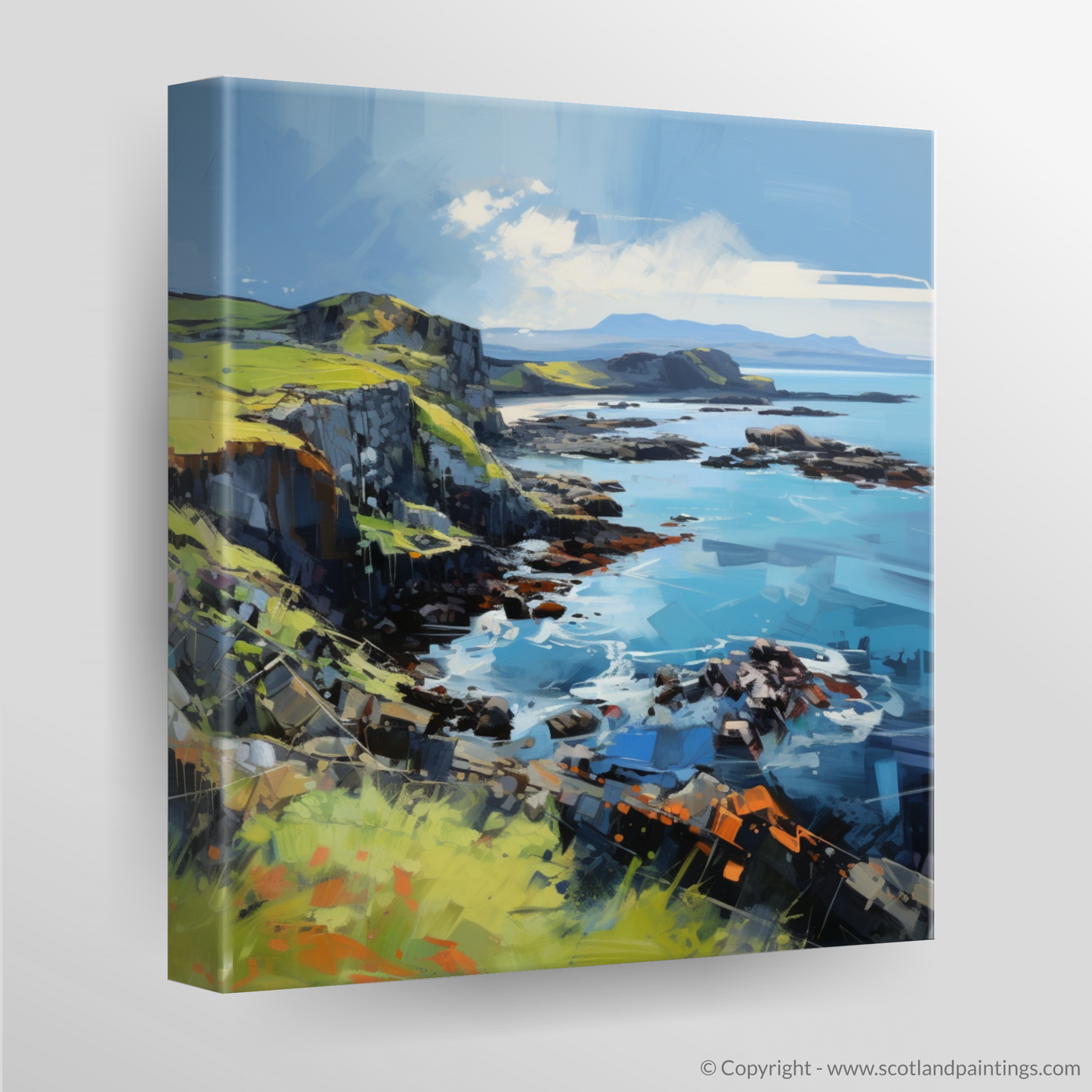 Canvas Print of Easdale Sound, Easdale, Argyll and Bute