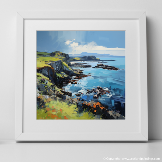 Art Print of Easdale Sound, Easdale, Argyll and Bute with a white frame