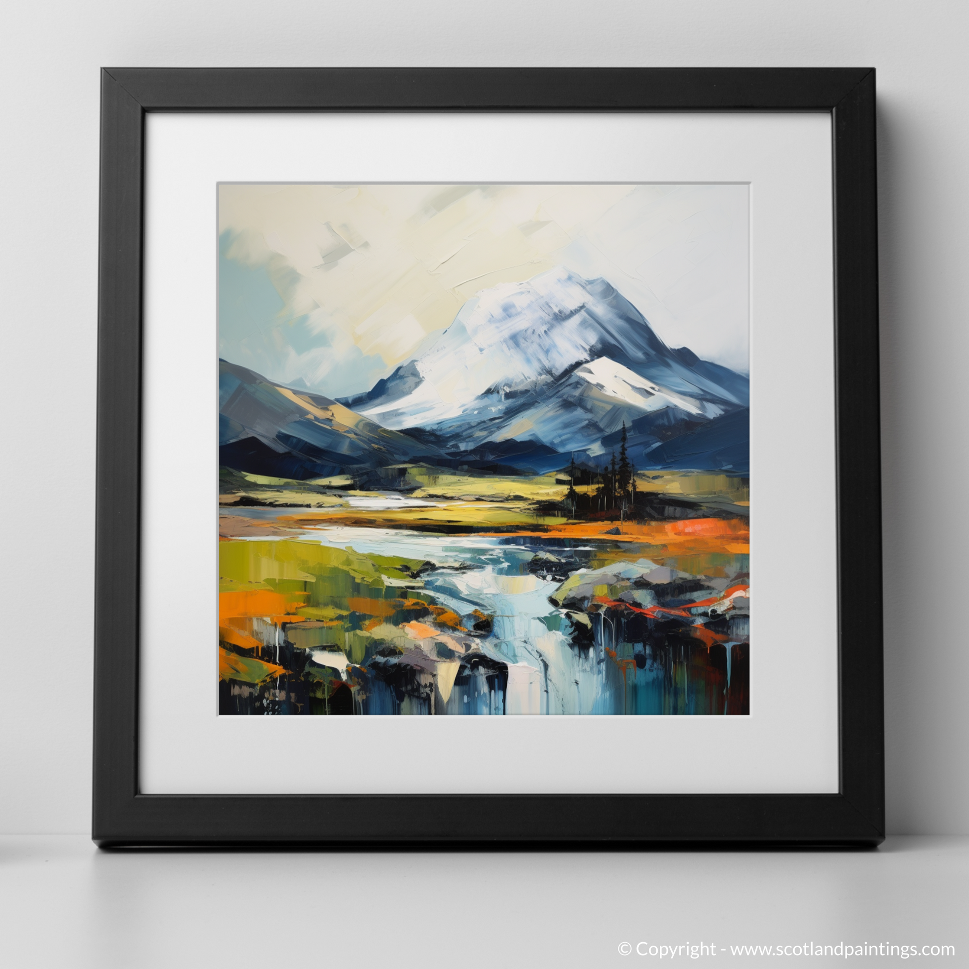 Art Print of Ben More with a black frame