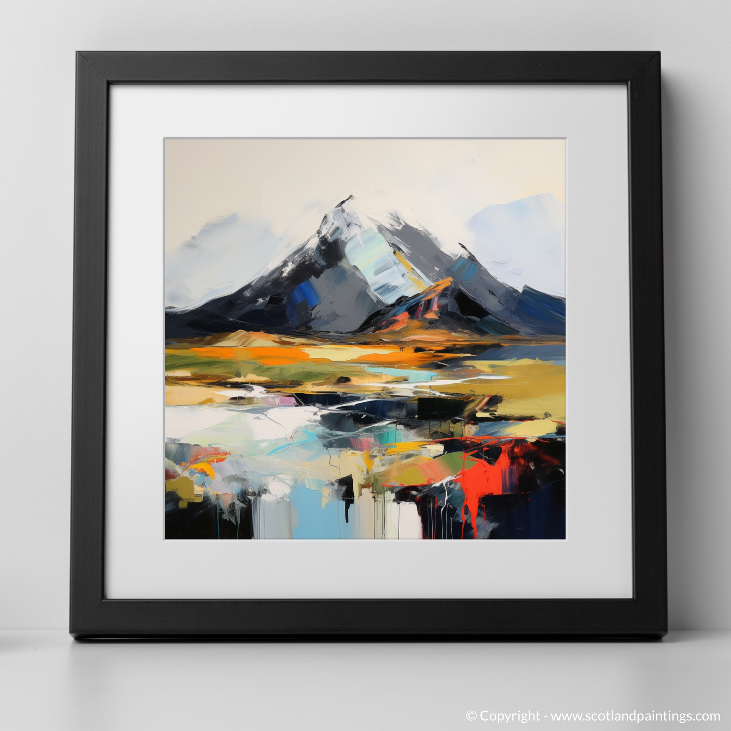 Art Print of Ben More with a black frame