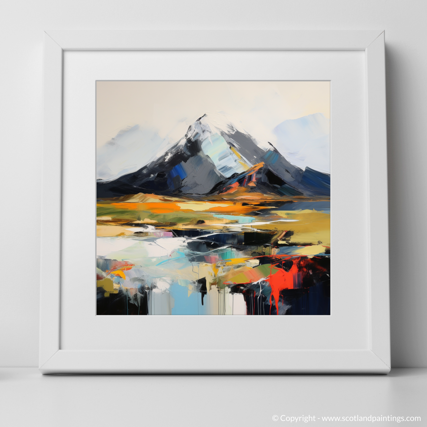 Art Print of Ben More with a white frame