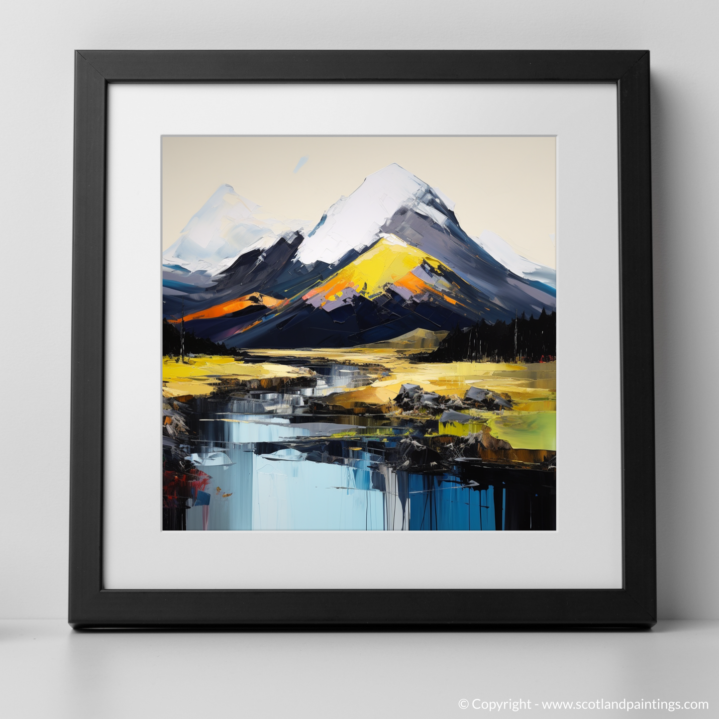 Art Print of Ben More with a black frame