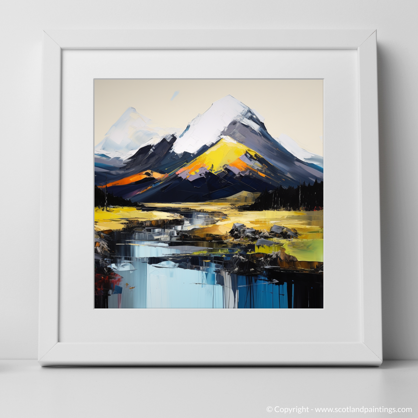 Art Print of Ben More with a white frame