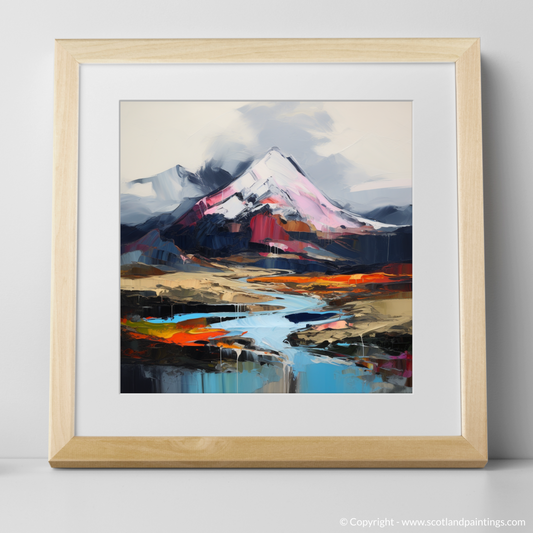 Painting and Art Print of Ben More. Ben More Unleashed: An Expressionist Ode to Scotland's Wild Highlands.