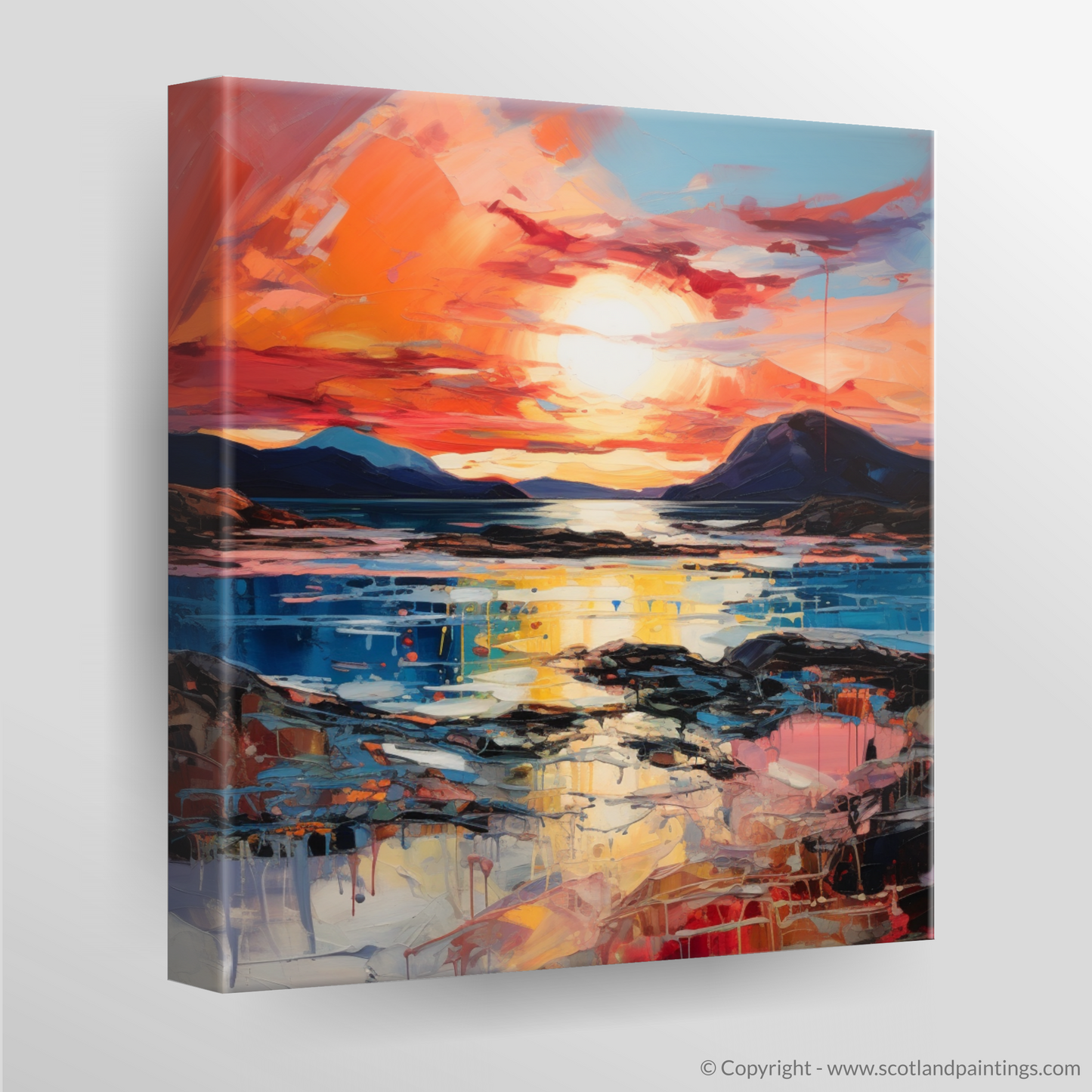 Canvas Print of Ardtun Bay at sunset