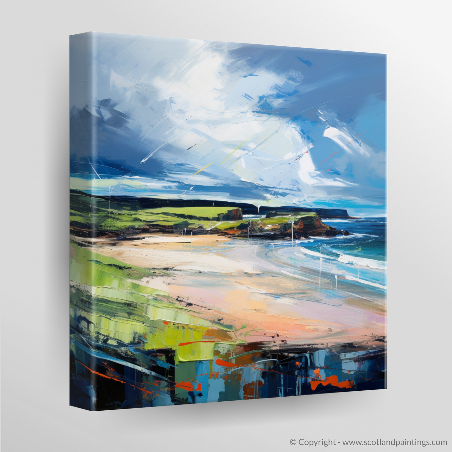 Canvas Print of Lunan Bay, Angus