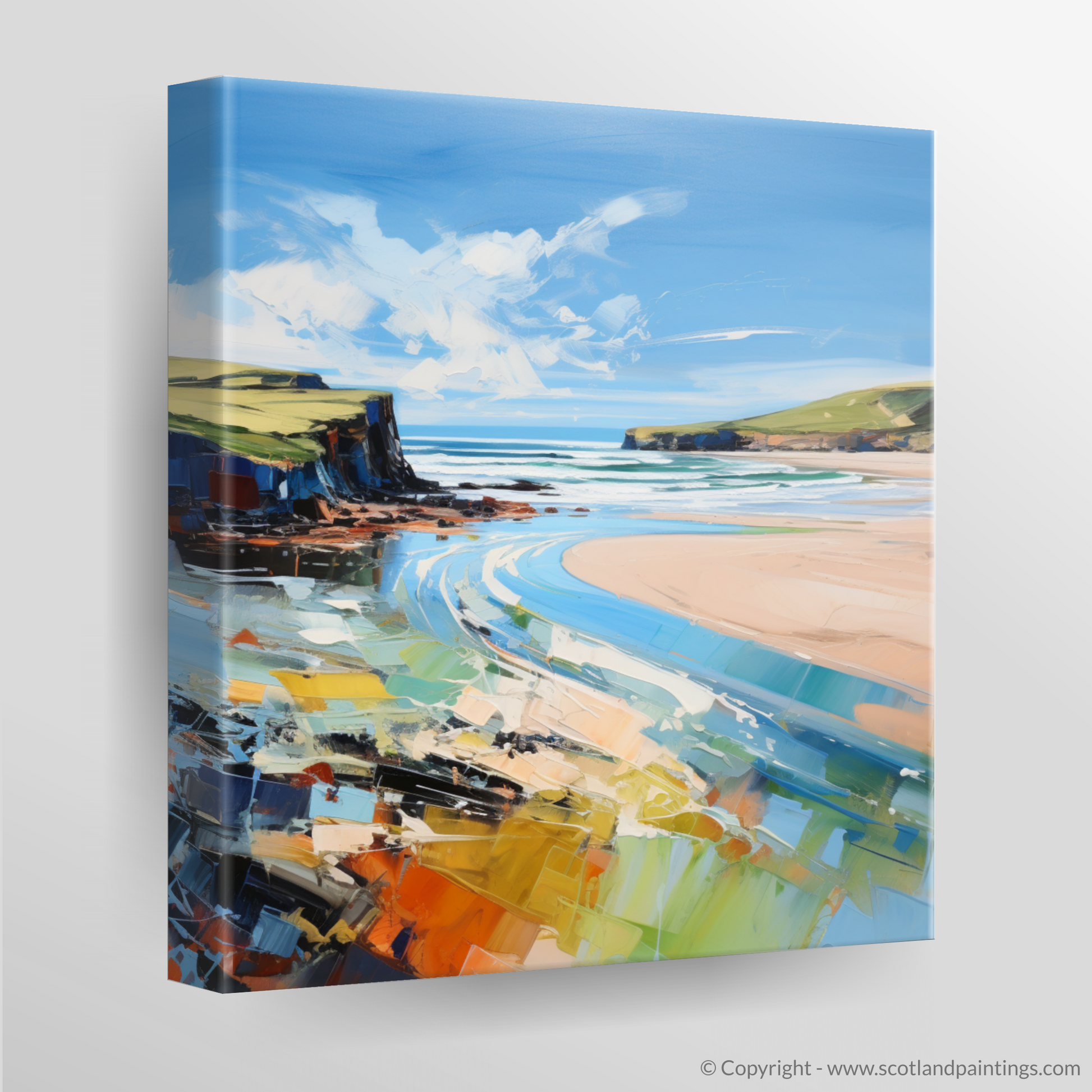 Canvas Print of Lunan Bay, Angus