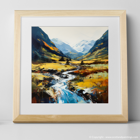 Art Print of Glen Nevis, Highlands with a natural frame